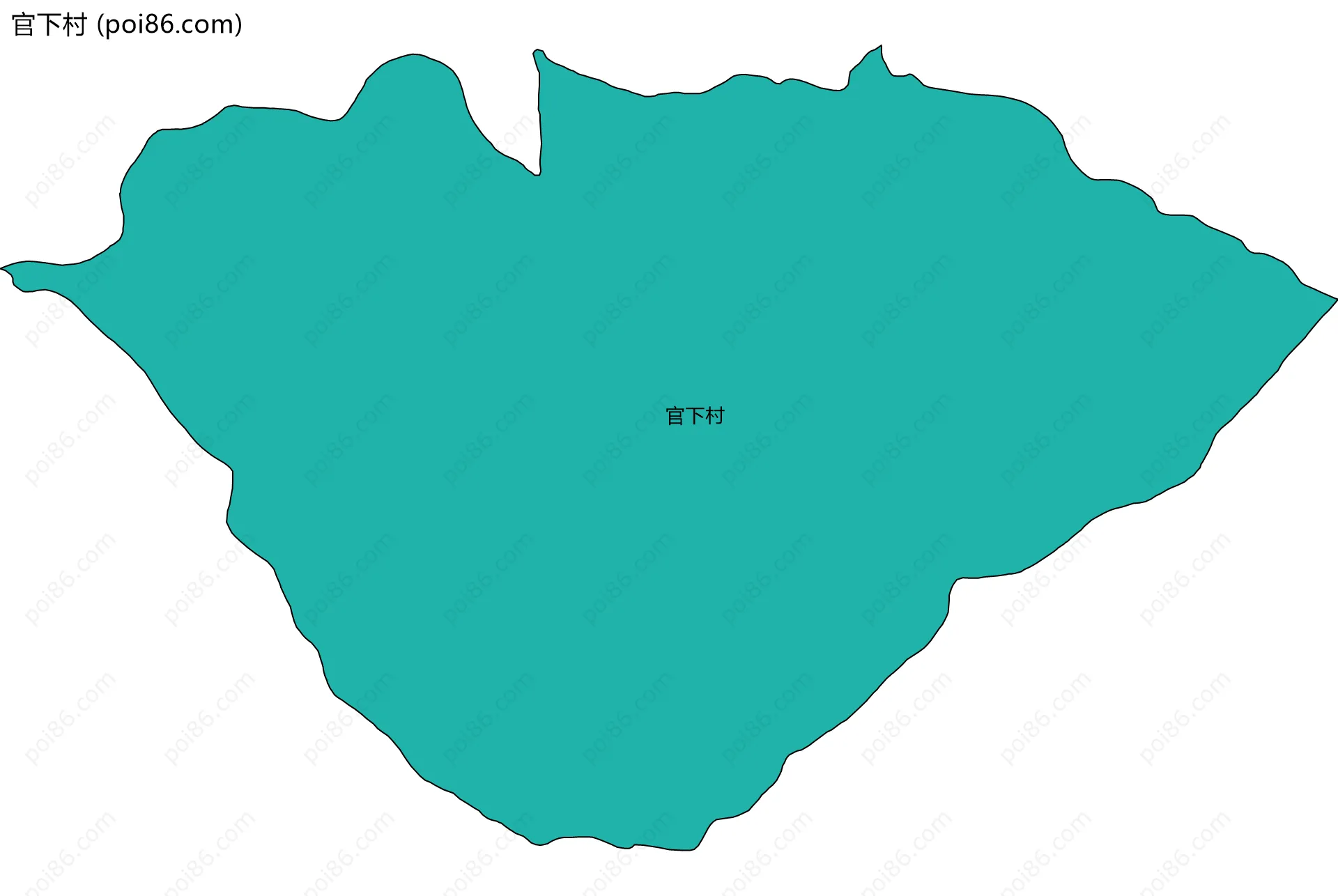 官下村边界地图