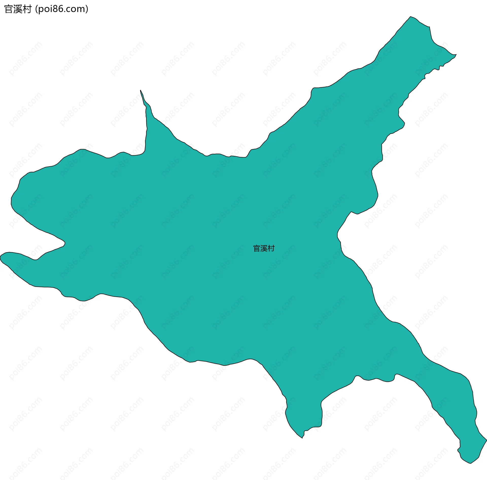 官溪村边界地图