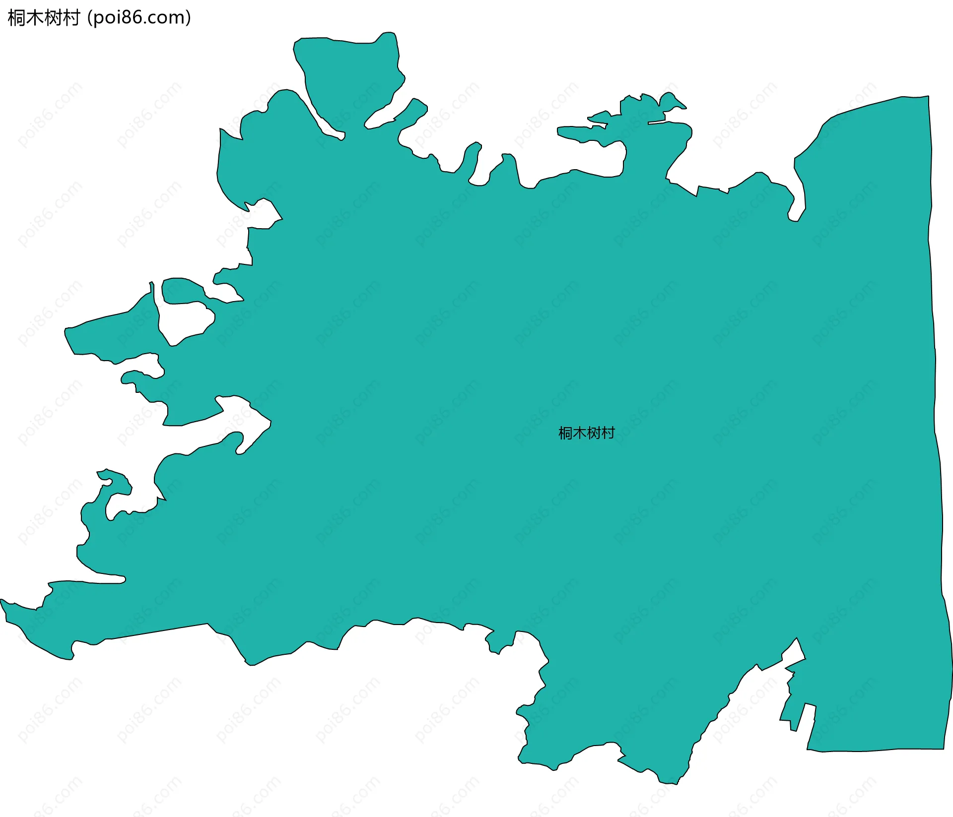 桐木树村边界地图