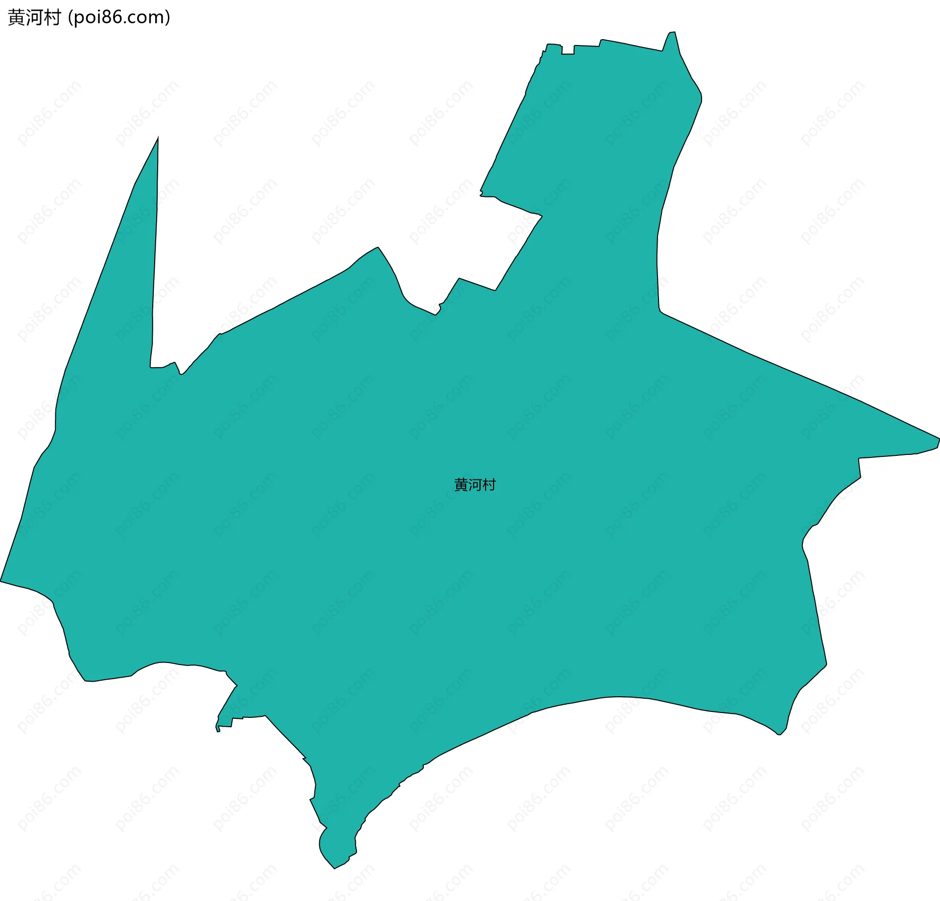 黄河村边界地图