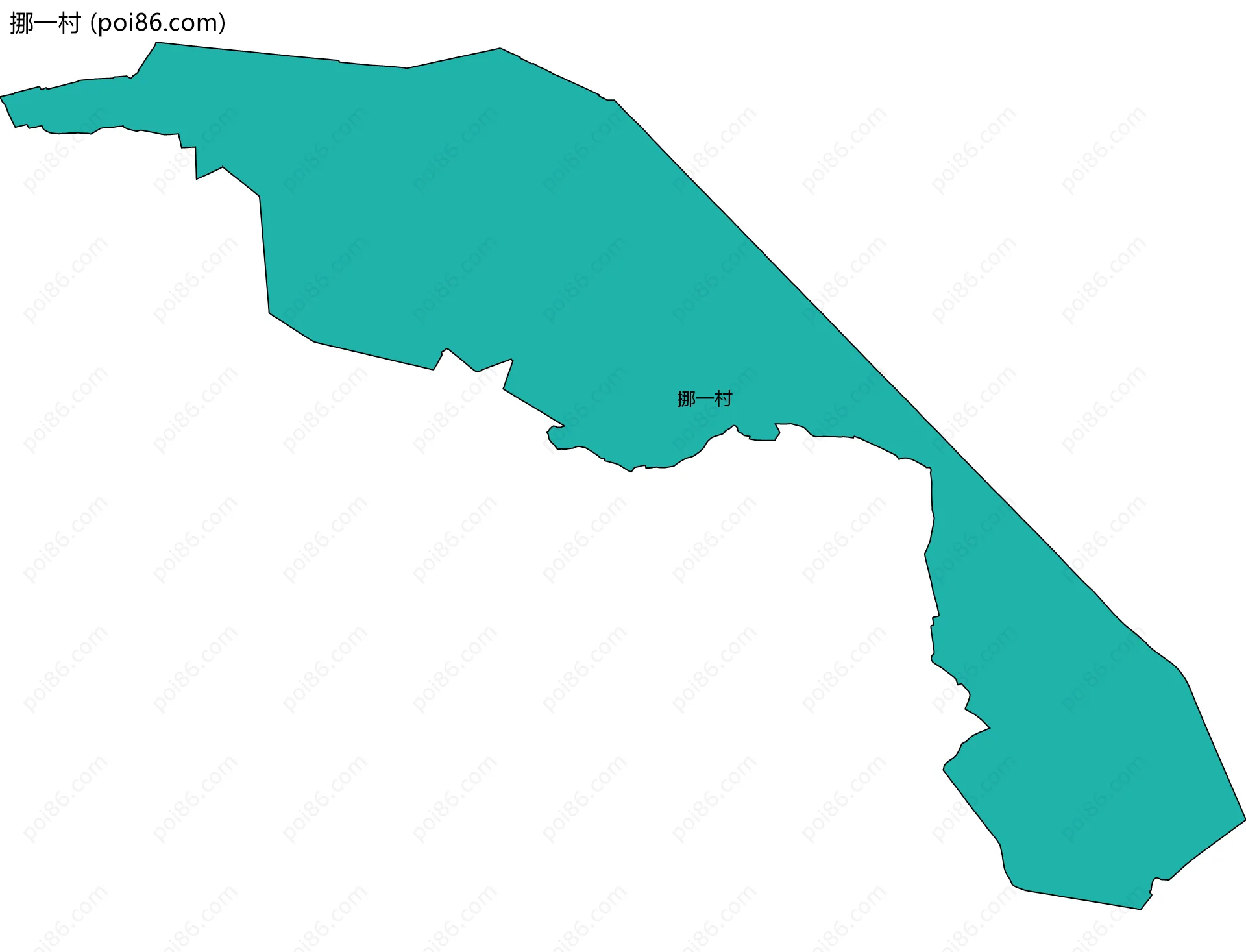 挪一村边界地图