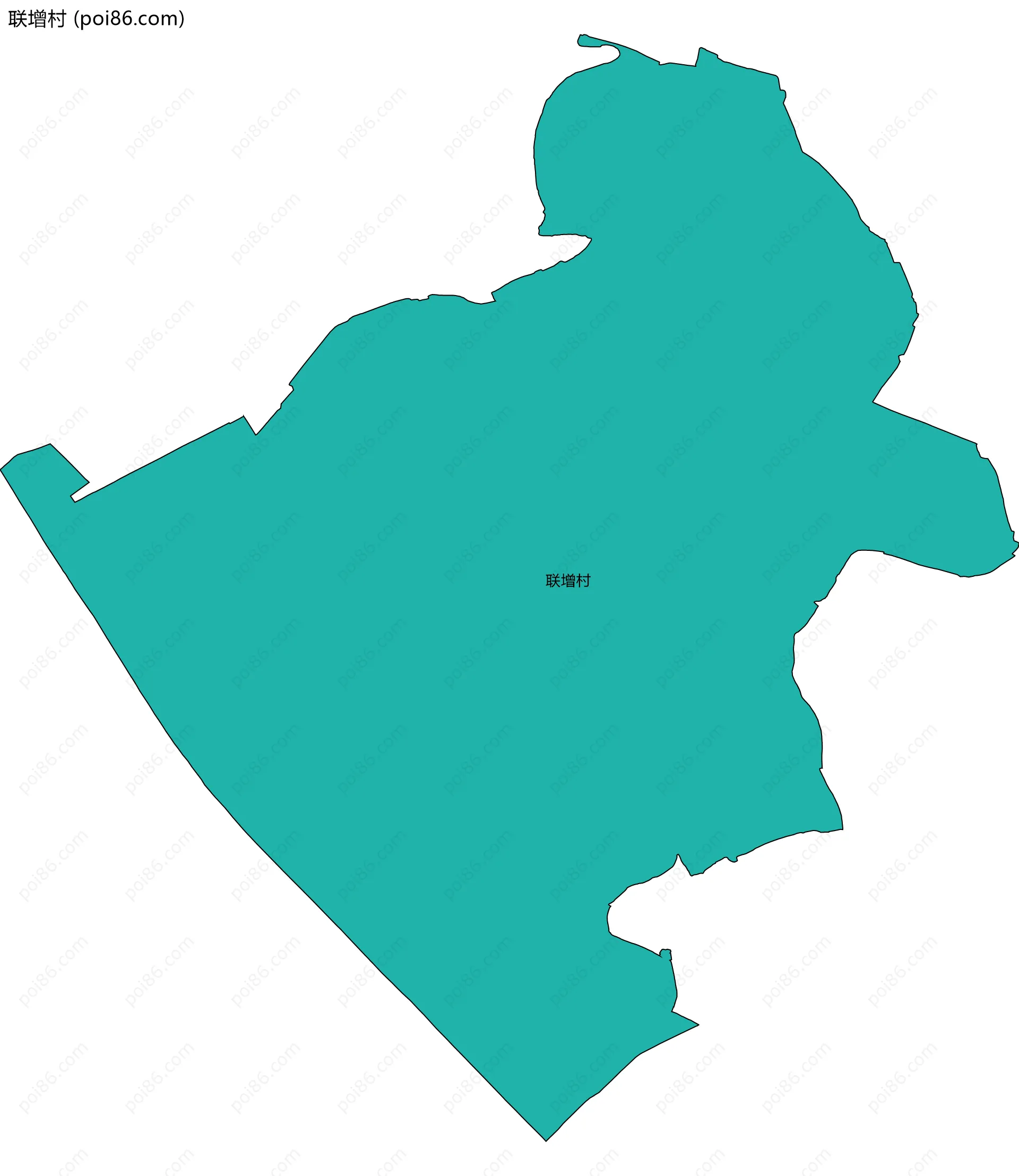 联增村边界地图