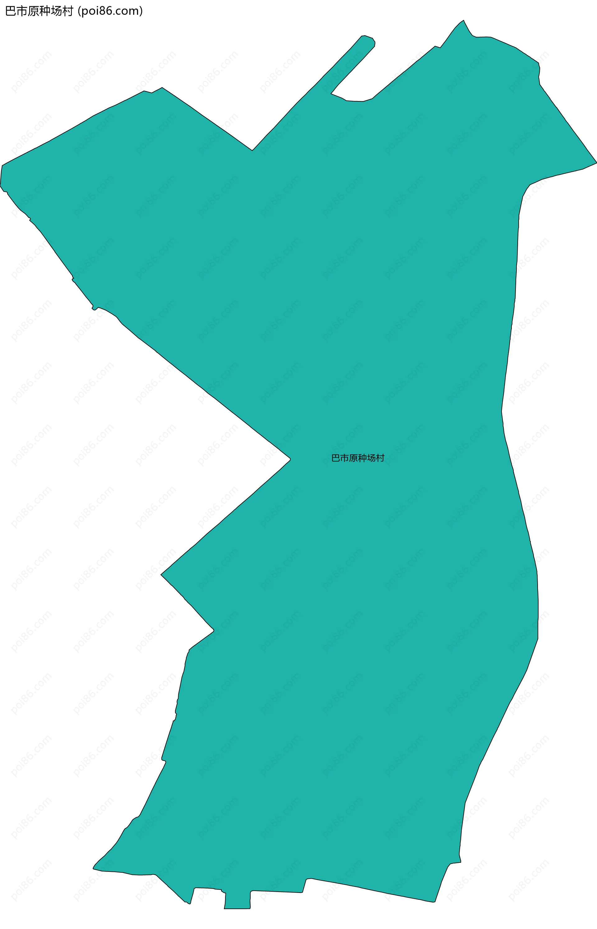 巴市原种场村边界地图