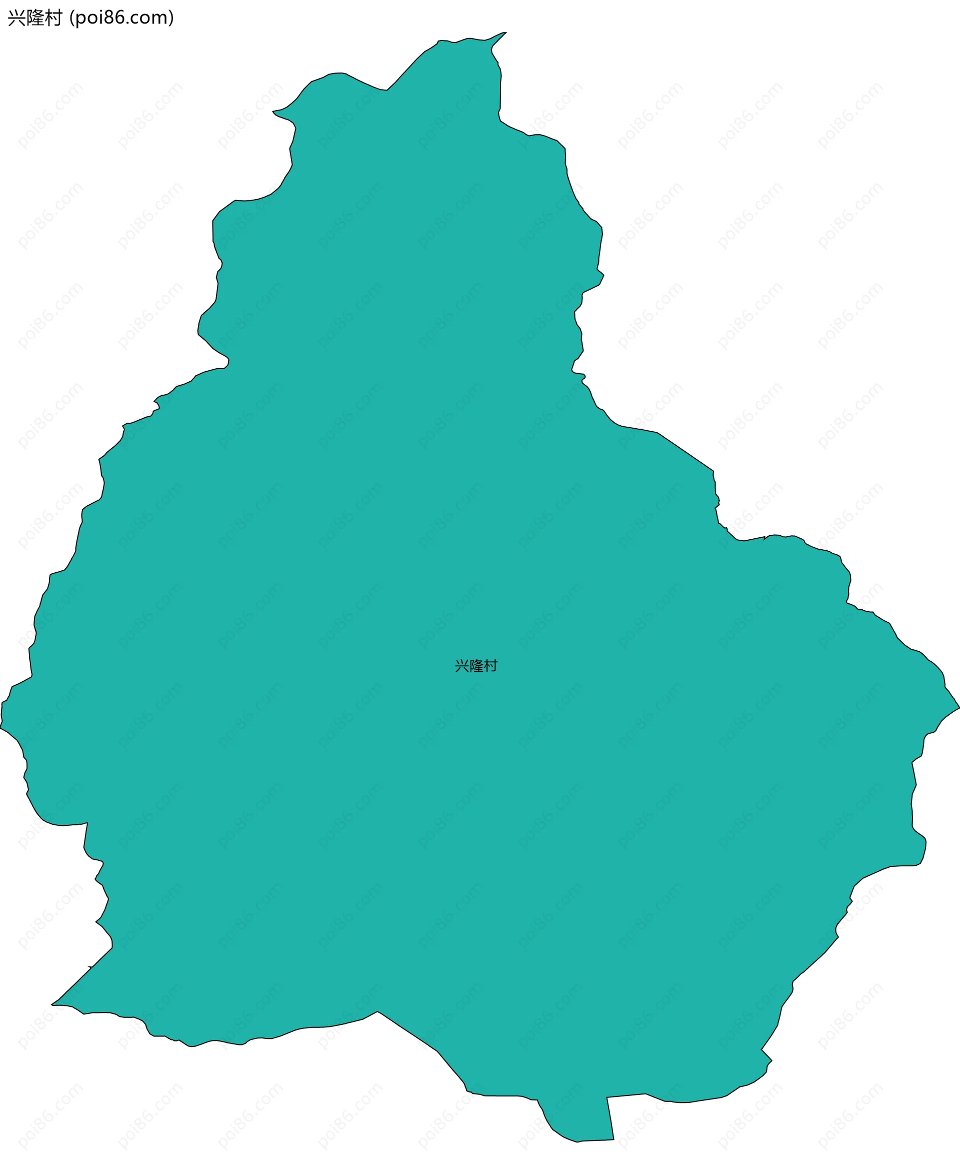 兴隆村边界地图