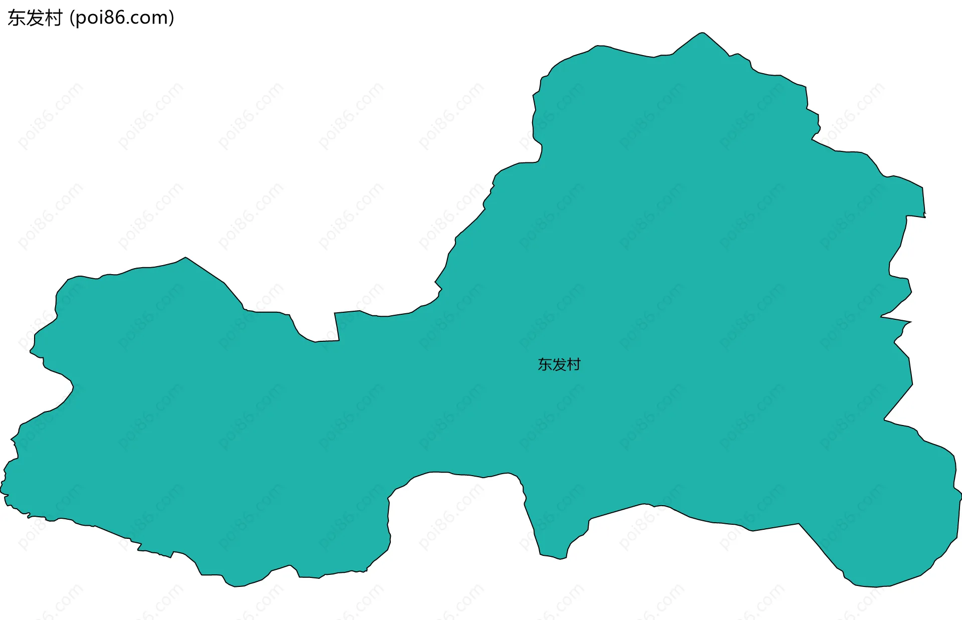东发村边界地图