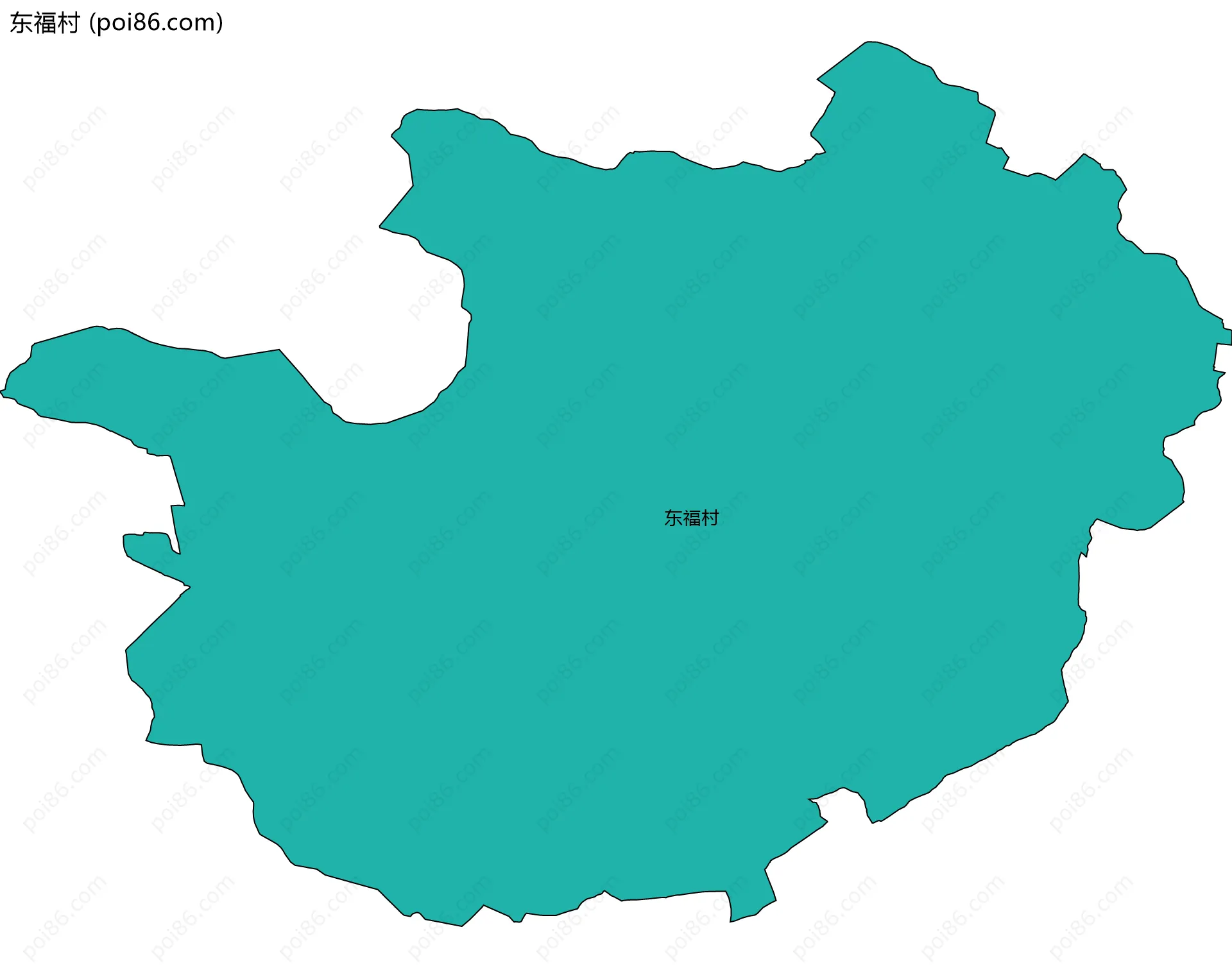东福村边界地图