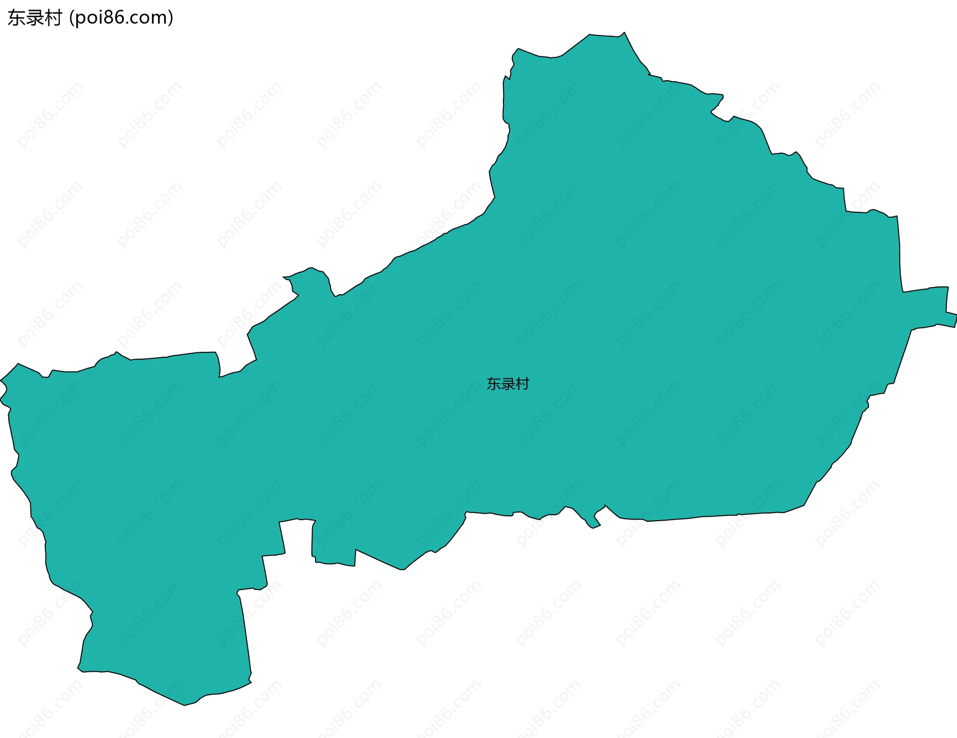 东录村边界地图