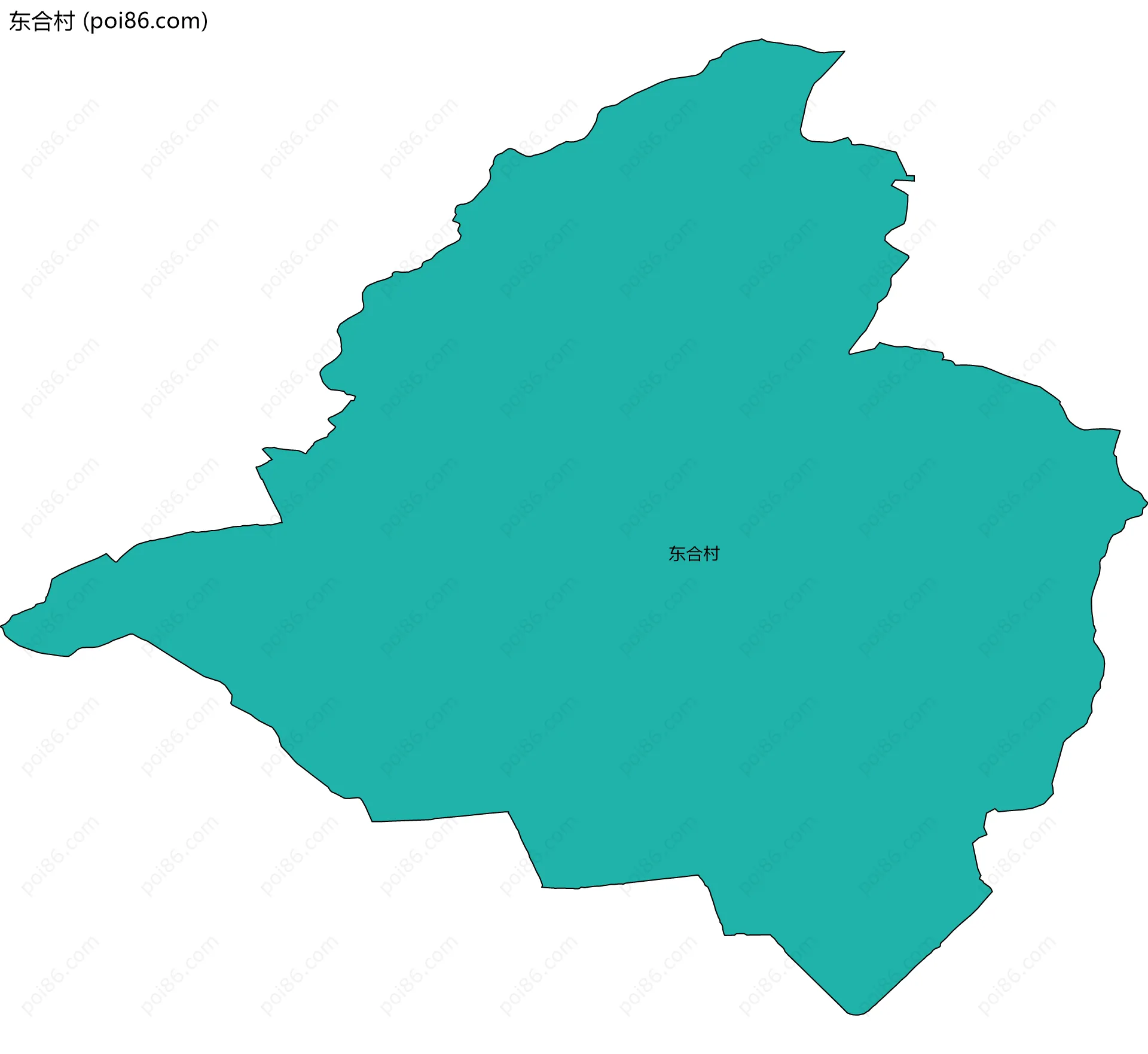 东合村边界地图