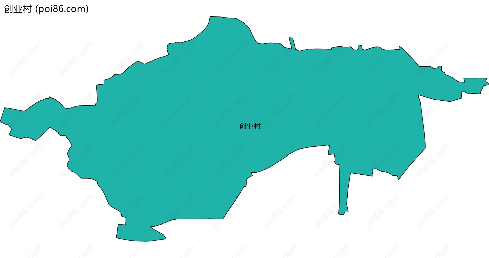 创业村边界地图