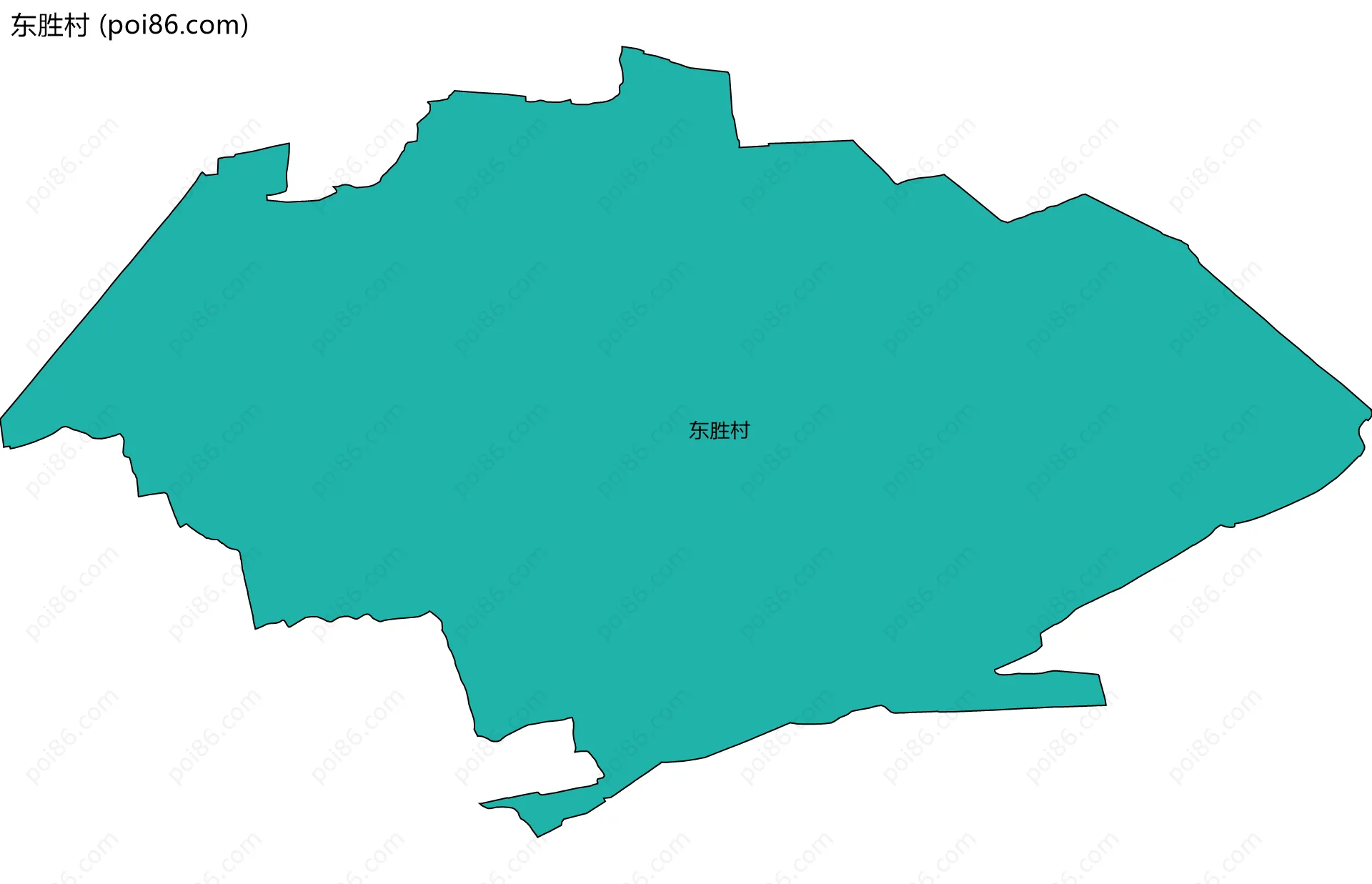 东胜村边界地图