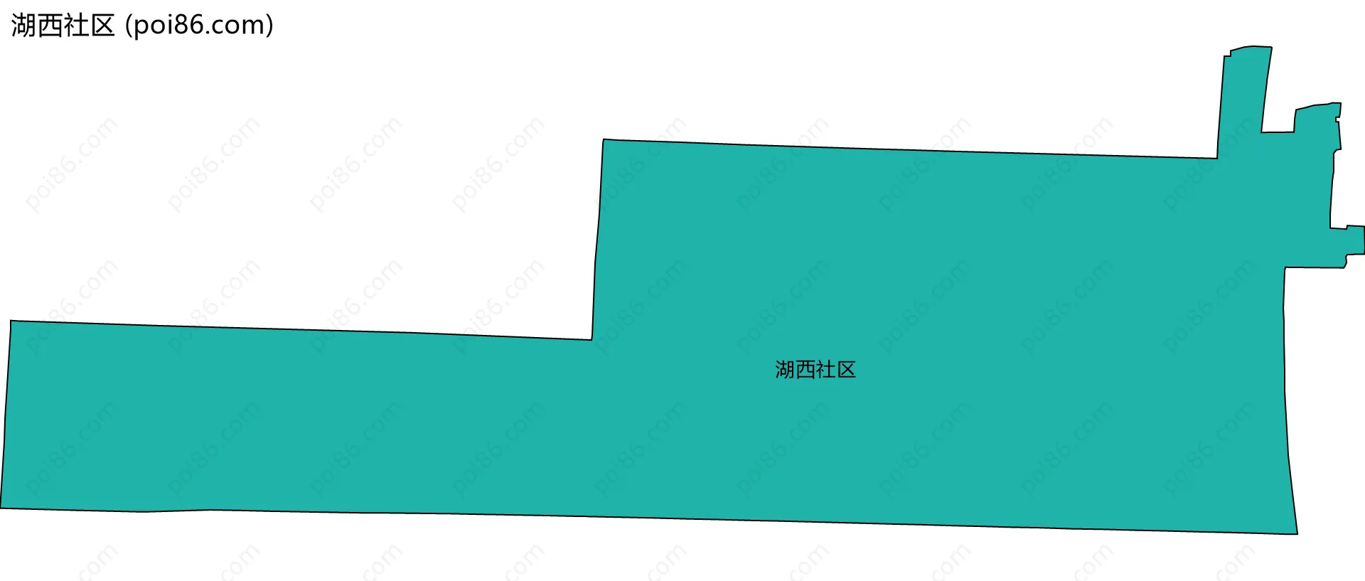 湖西社区边界地图