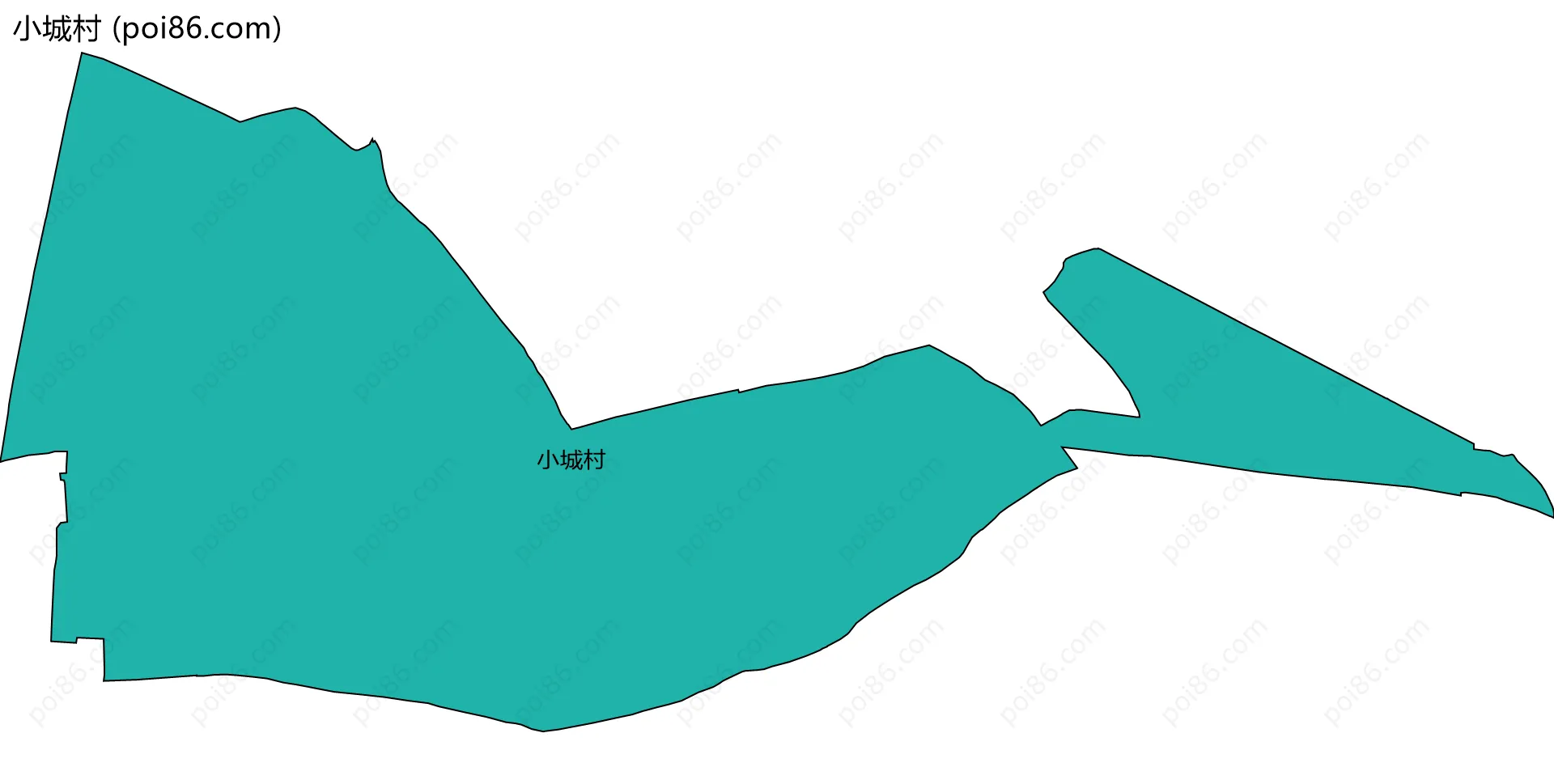小城村边界地图