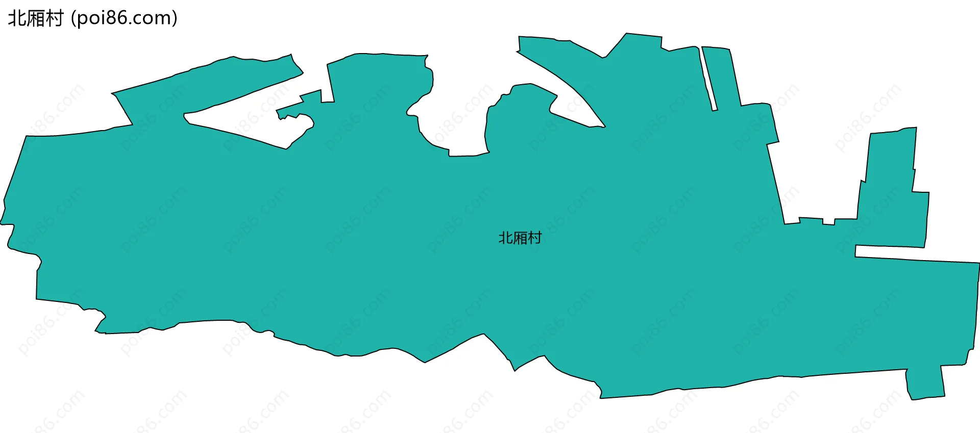 北厢村边界地图