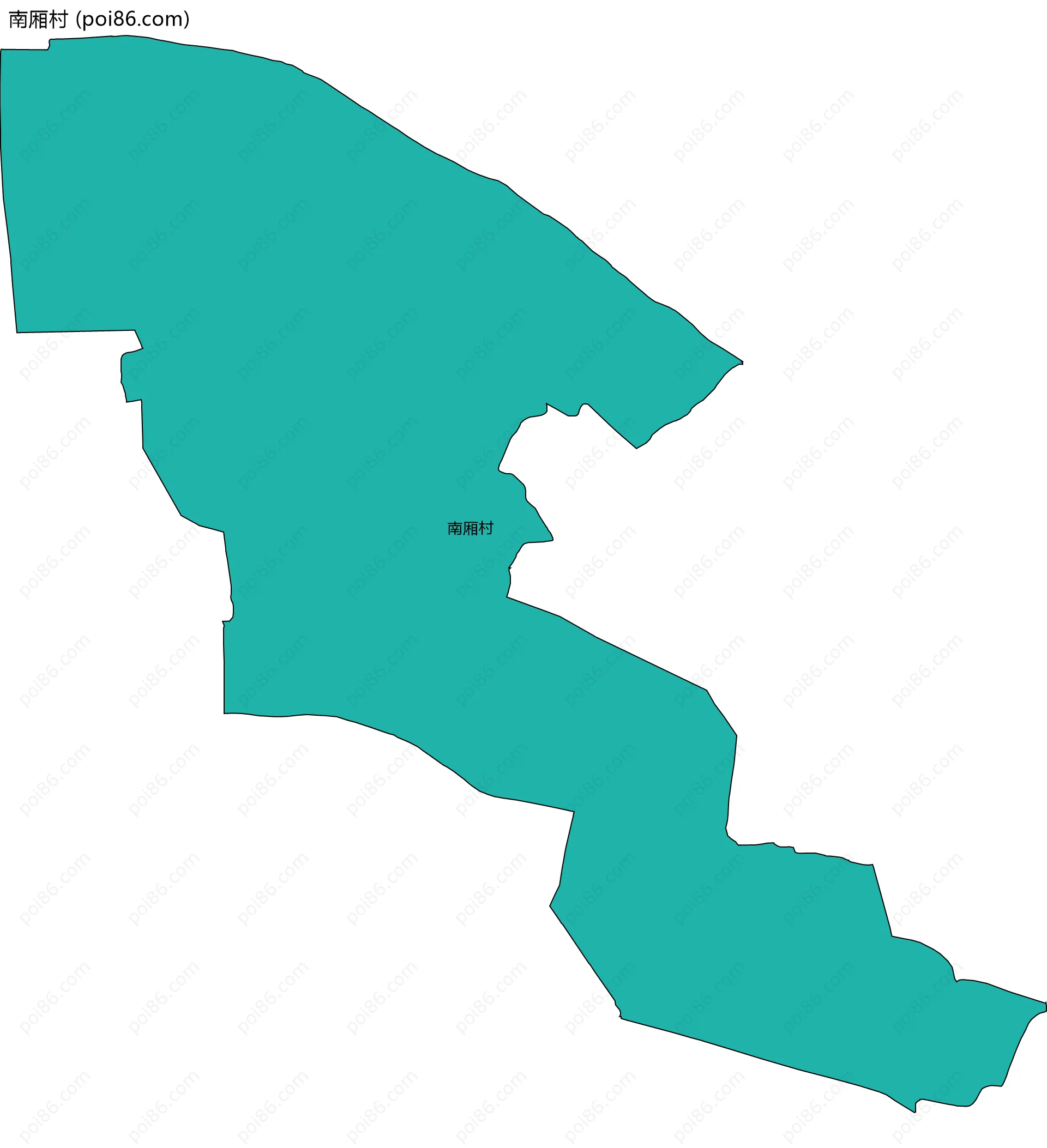 南厢村边界地图