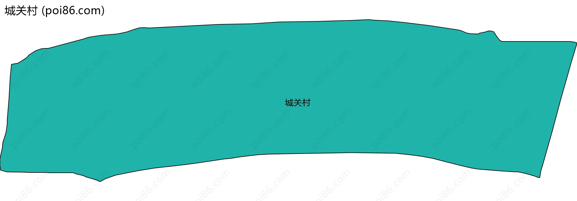 城关村边界地图