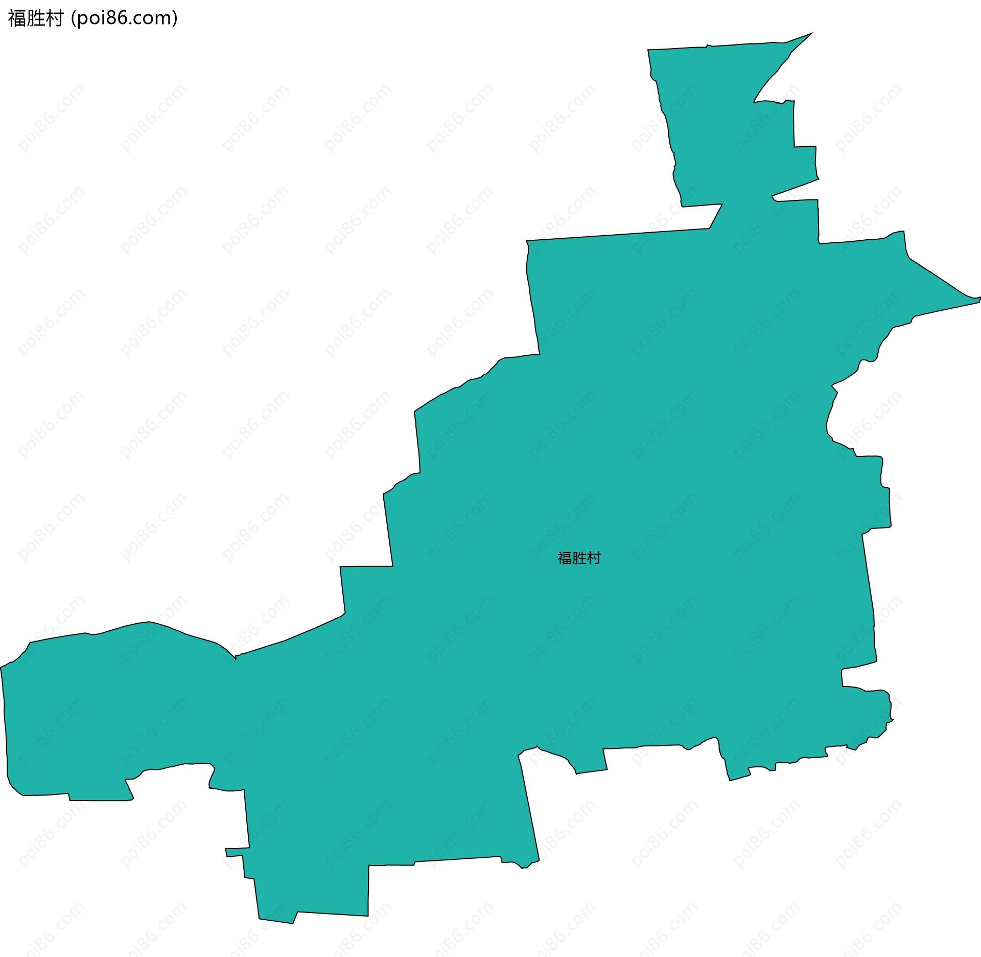 福胜村边界地图