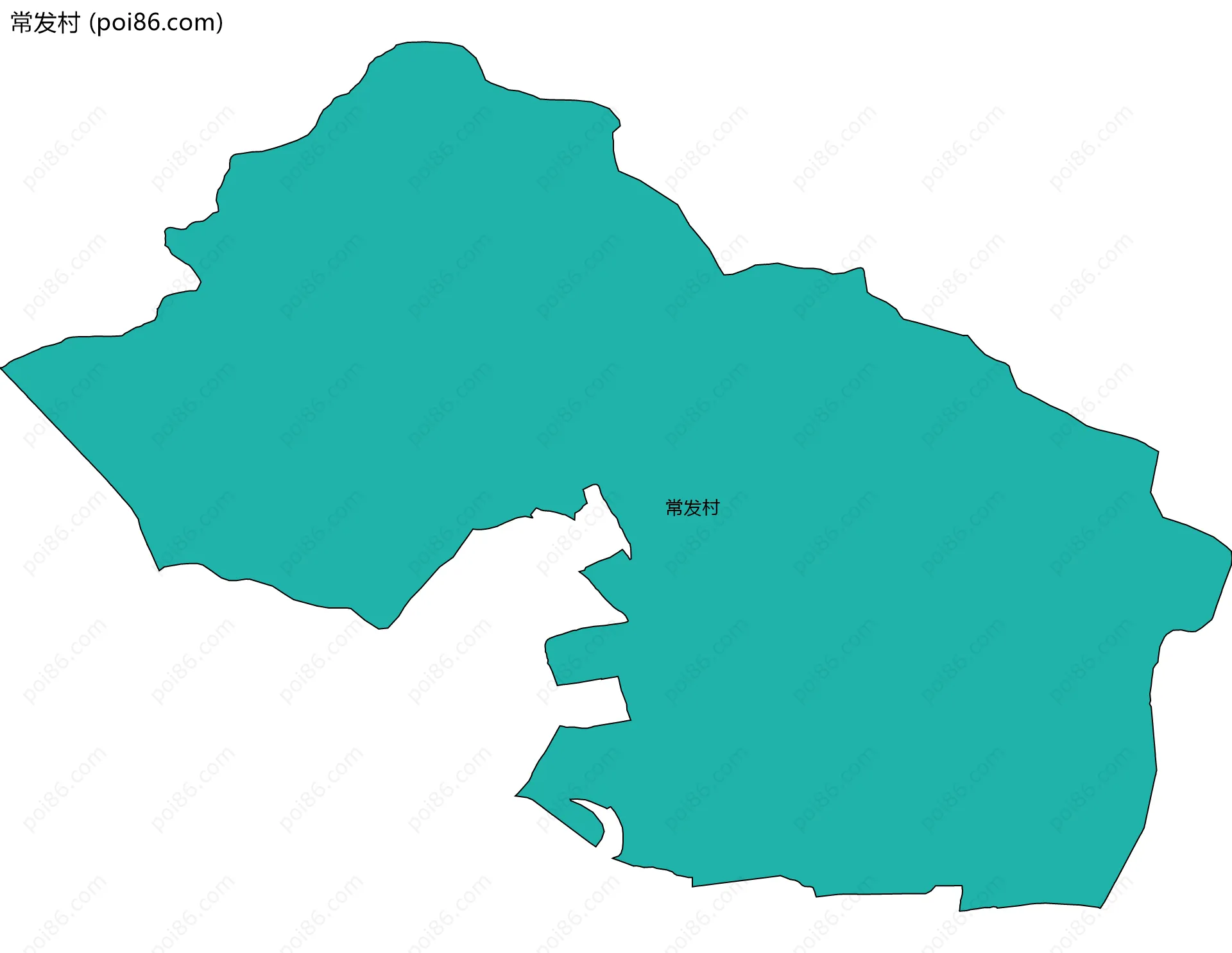 常发村边界地图