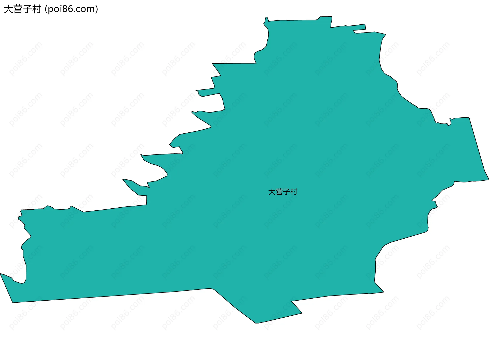 大营子村边界地图