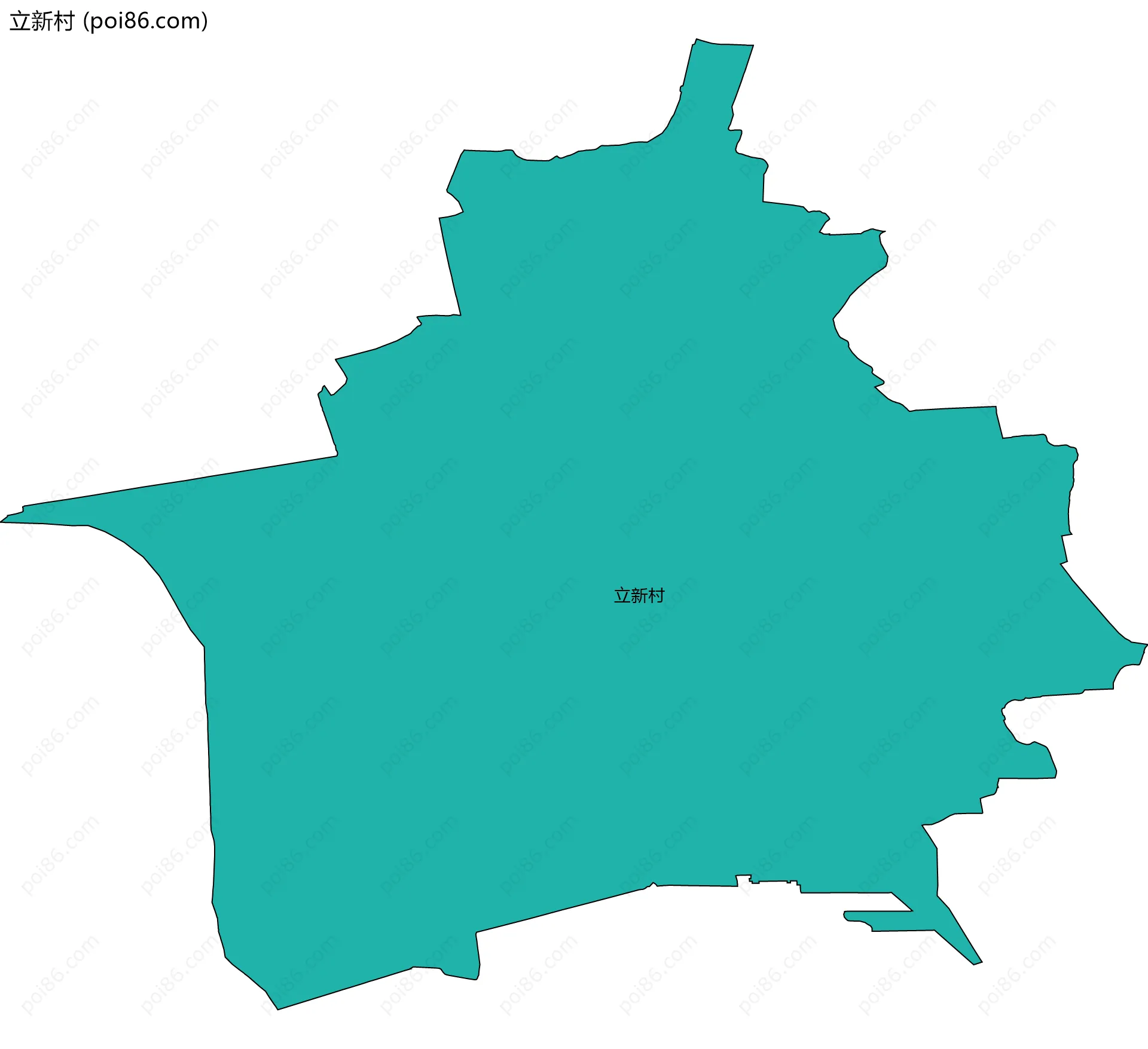 立新村边界地图