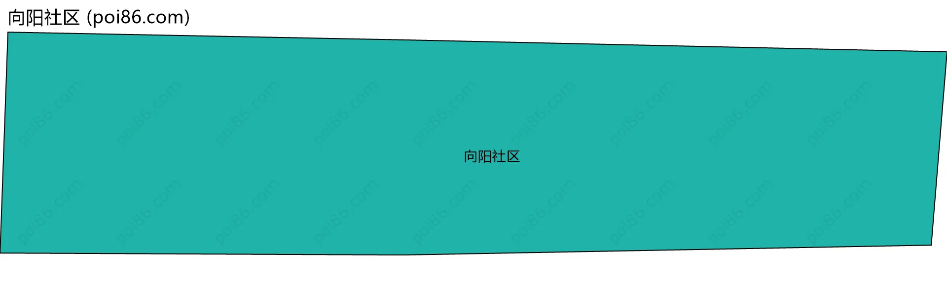 向阳社区边界地图