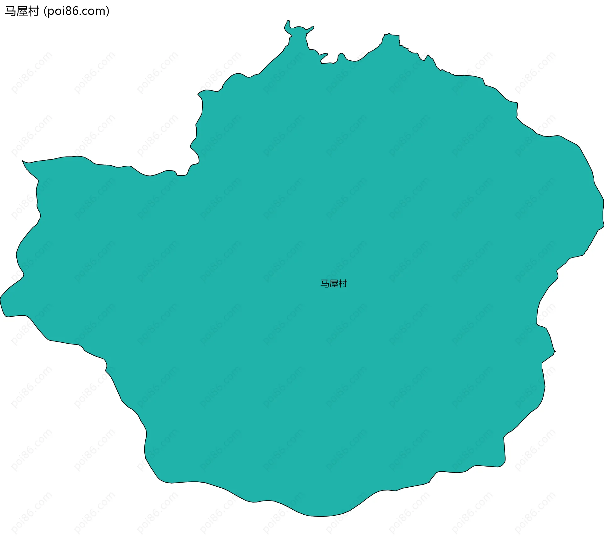 马屋村边界地图