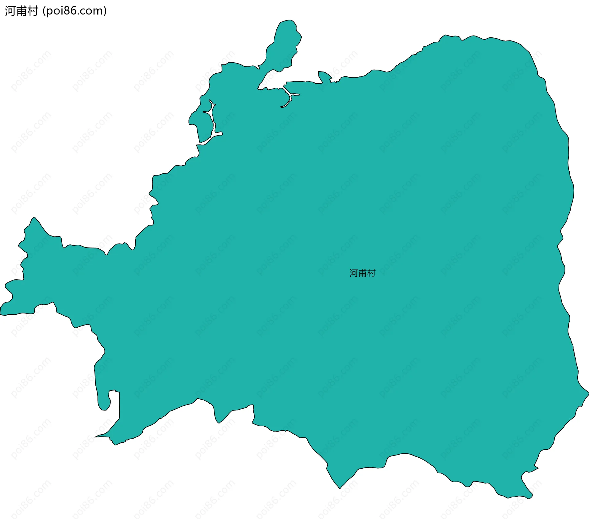 河甫村边界地图