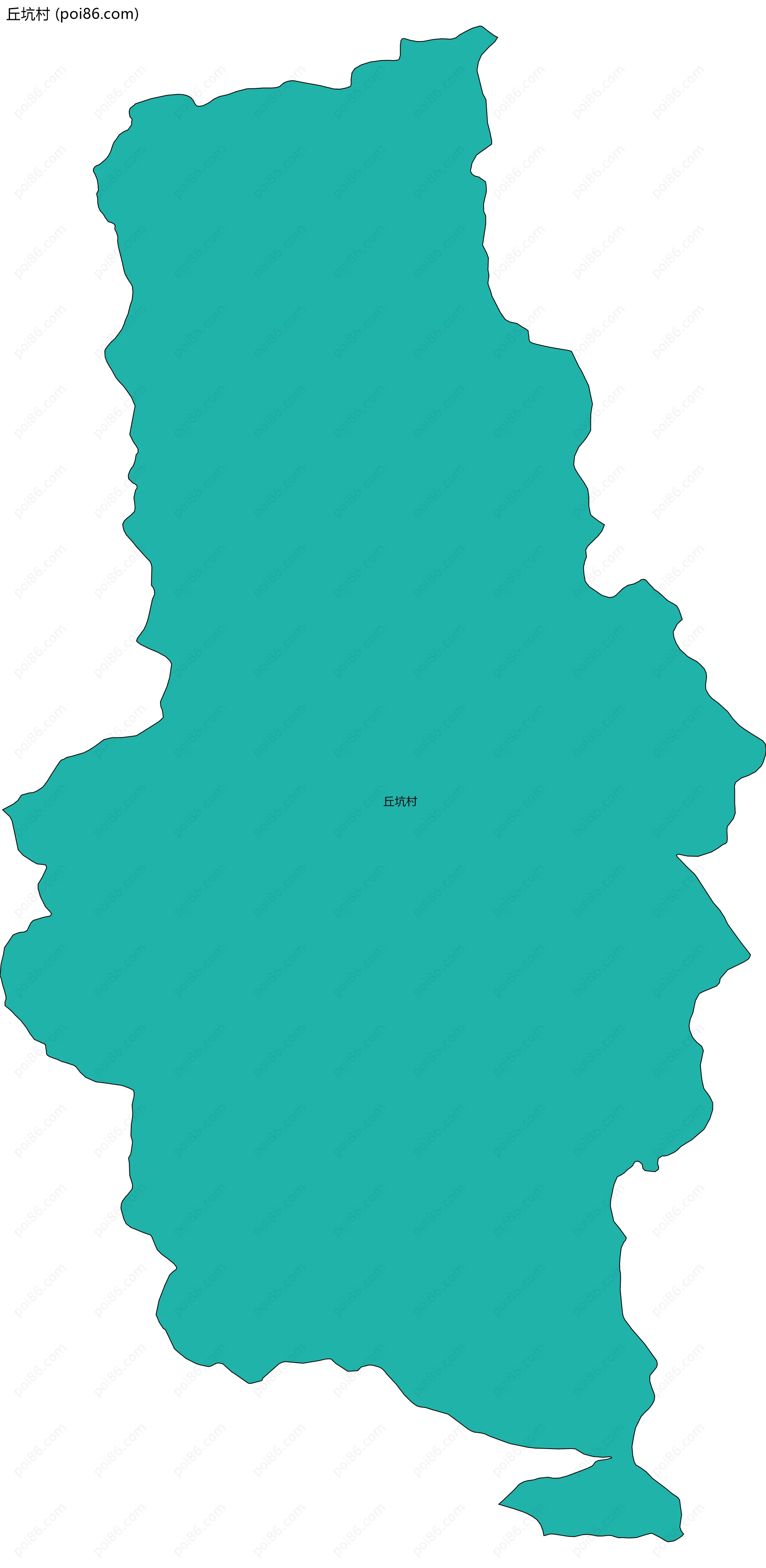 丘坑村边界地图