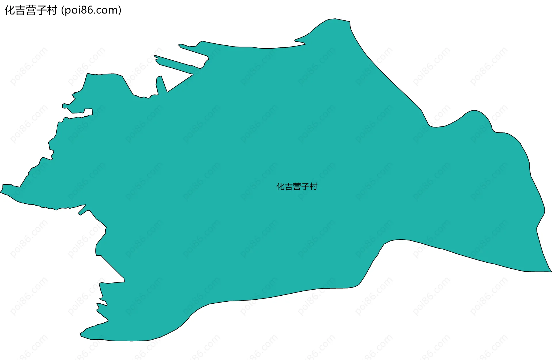 化吉营子村边界地图