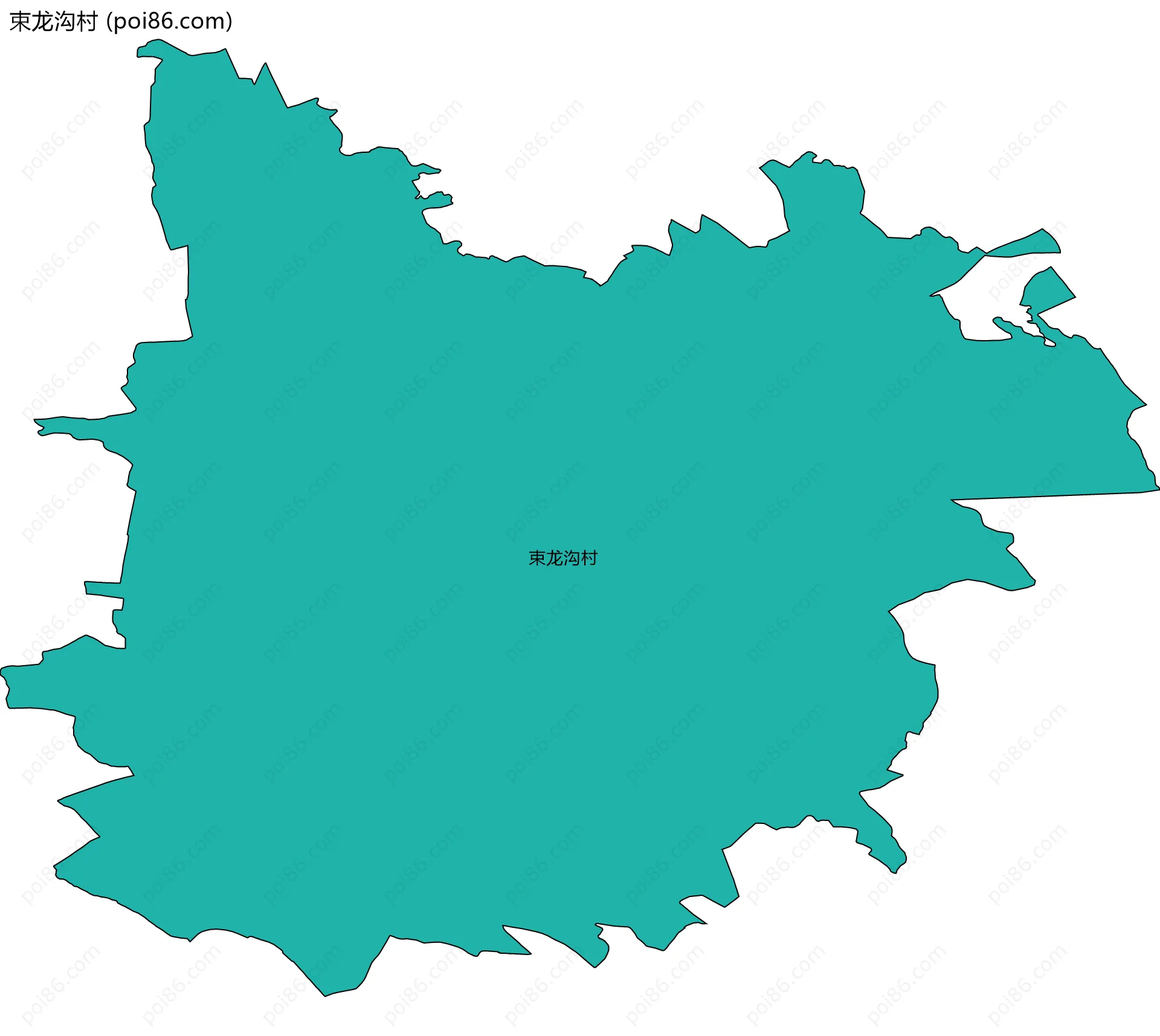 束龙沟村边界地图