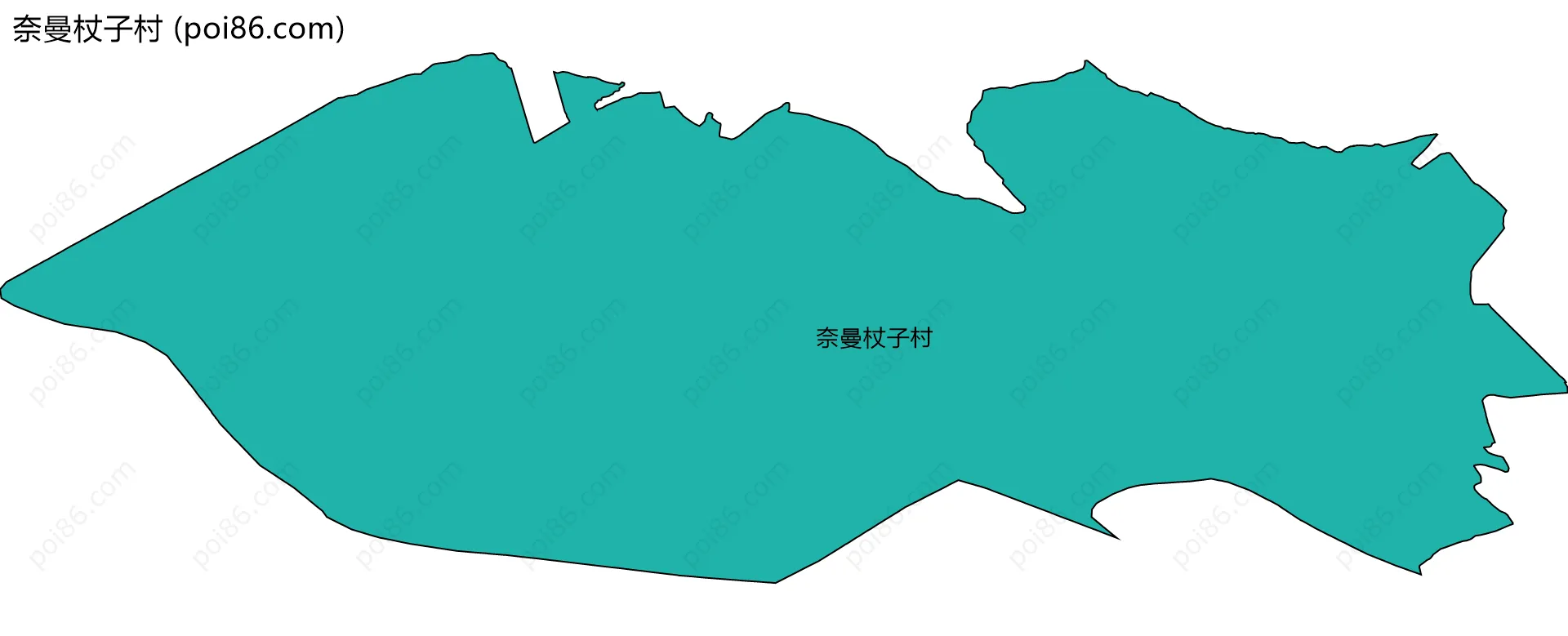 奈曼杖子村边界地图