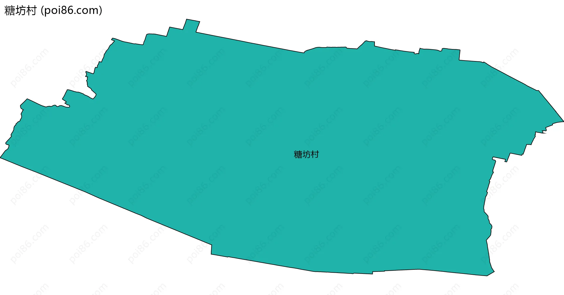 糖坊村边界地图