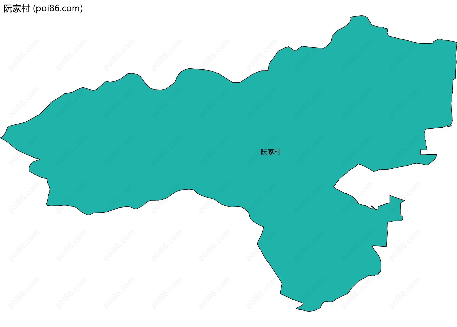 阮家村边界地图