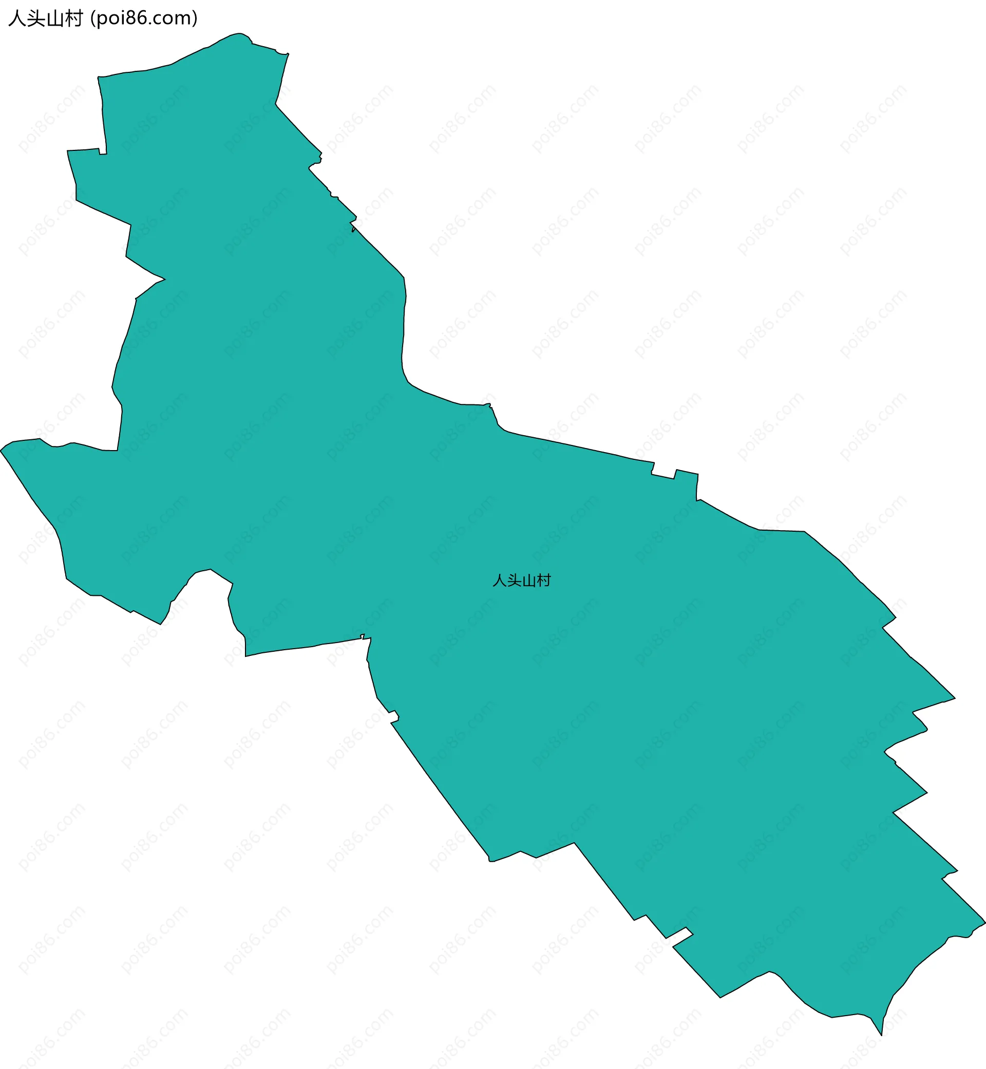 人头山村边界地图
