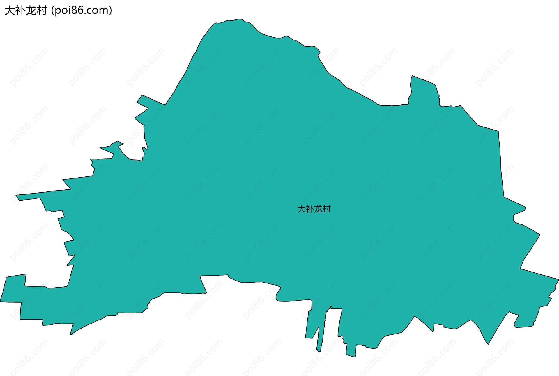 大补龙村边界地图