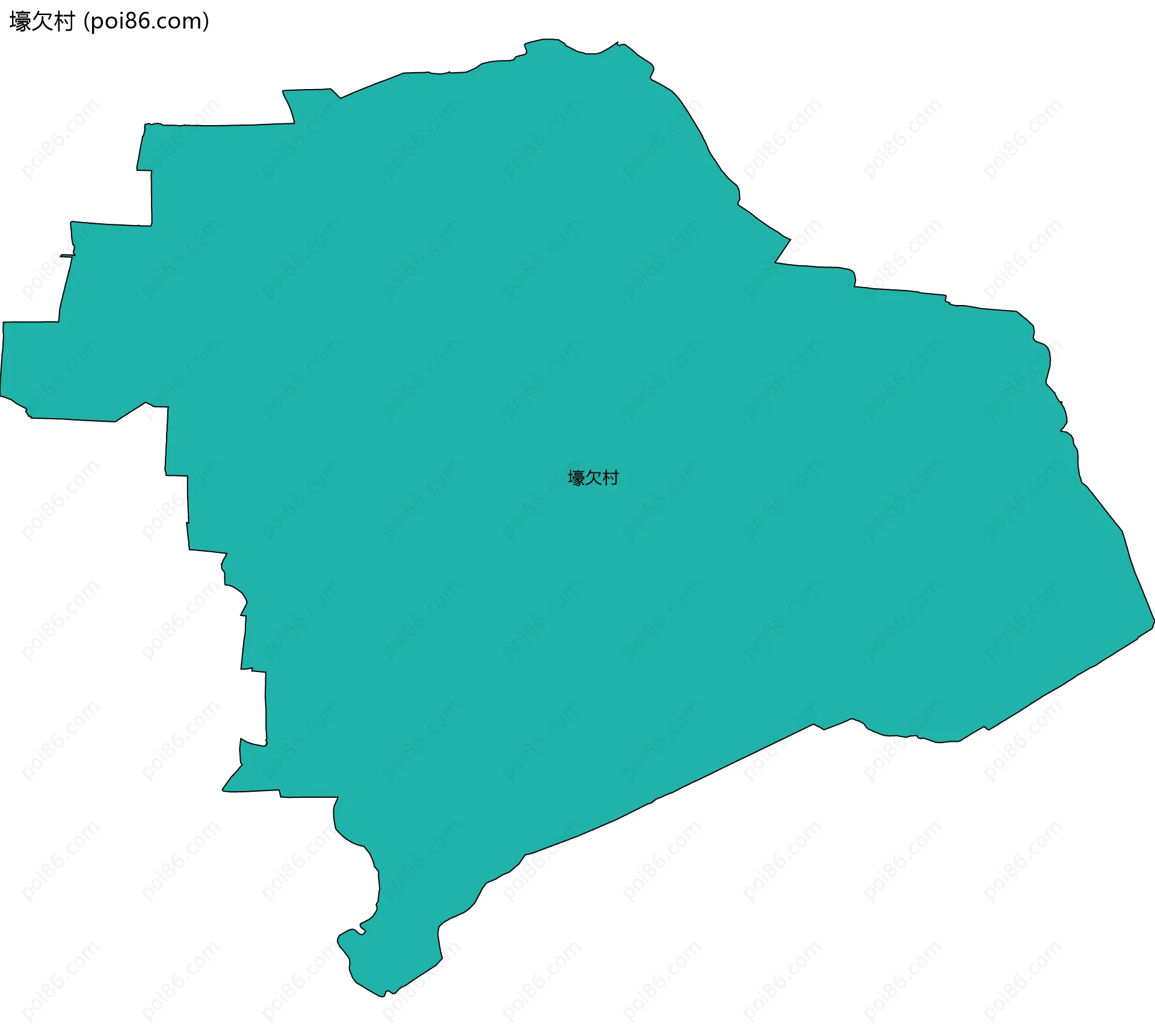 壕欠村边界地图