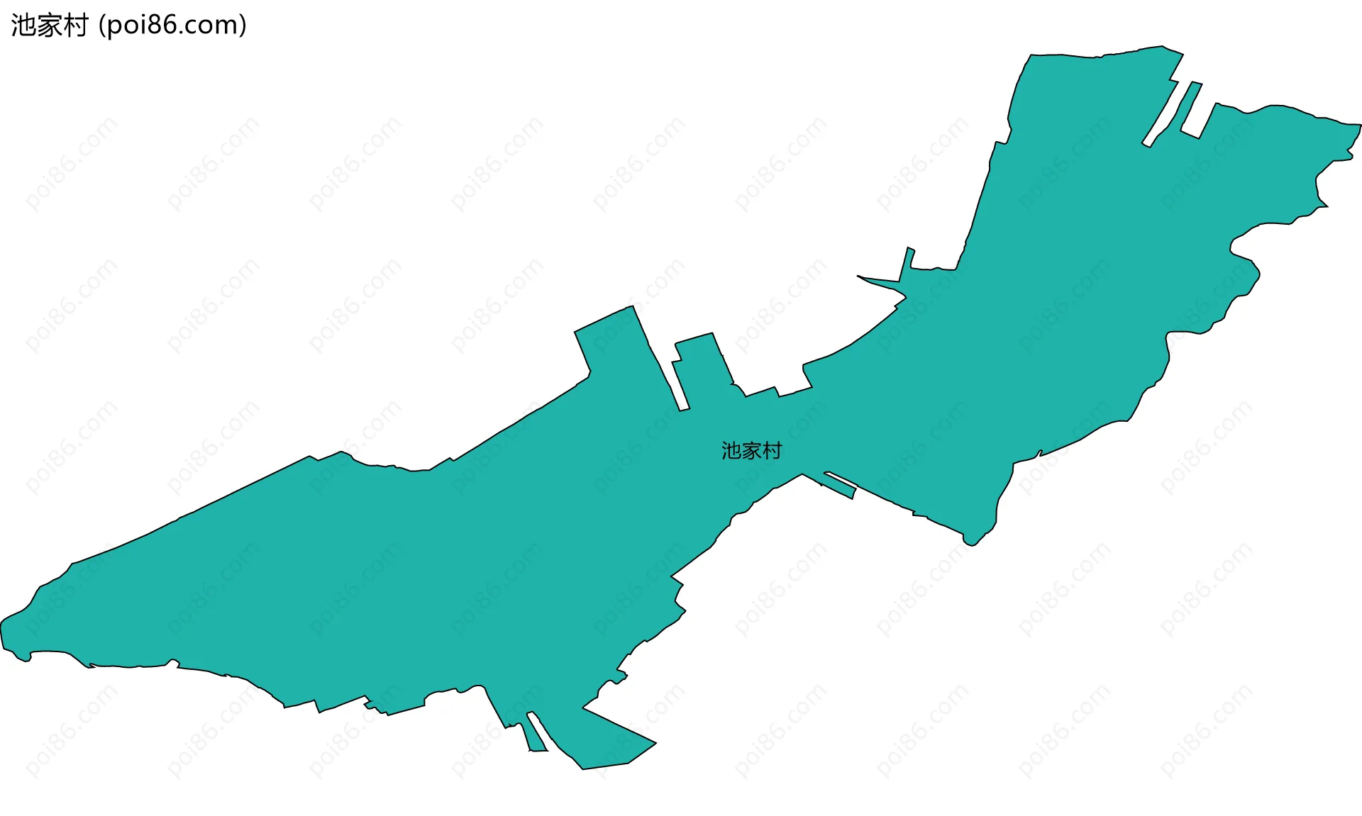 池家村边界地图