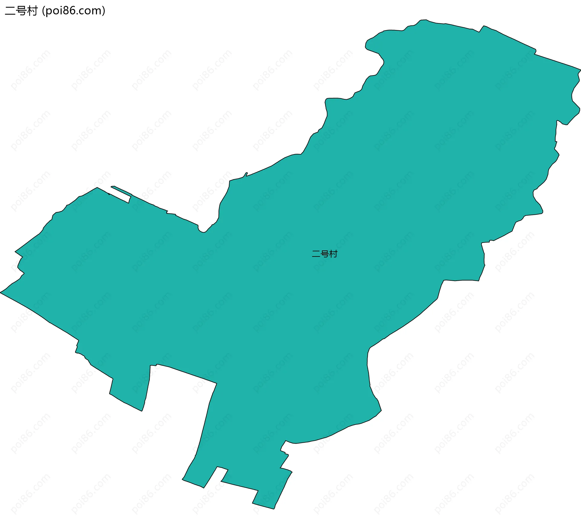 二号村边界地图