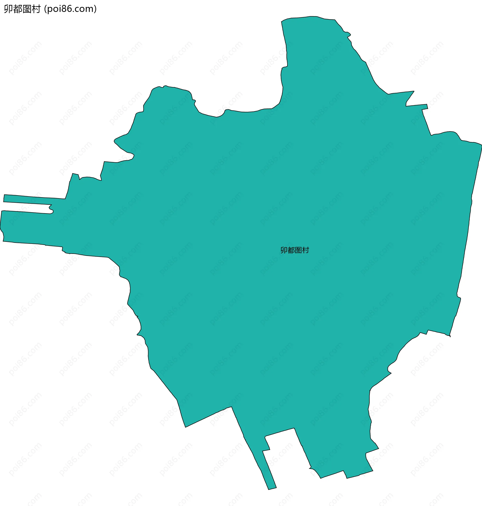 卯都图村边界地图