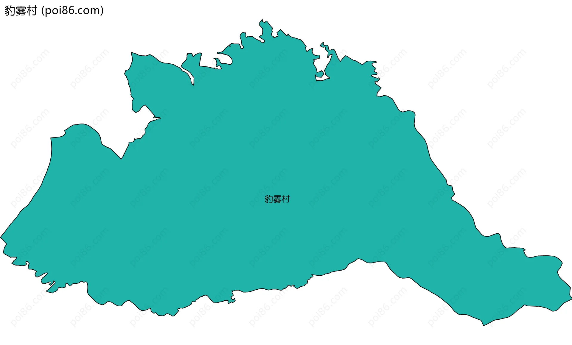 豹雾村边界地图