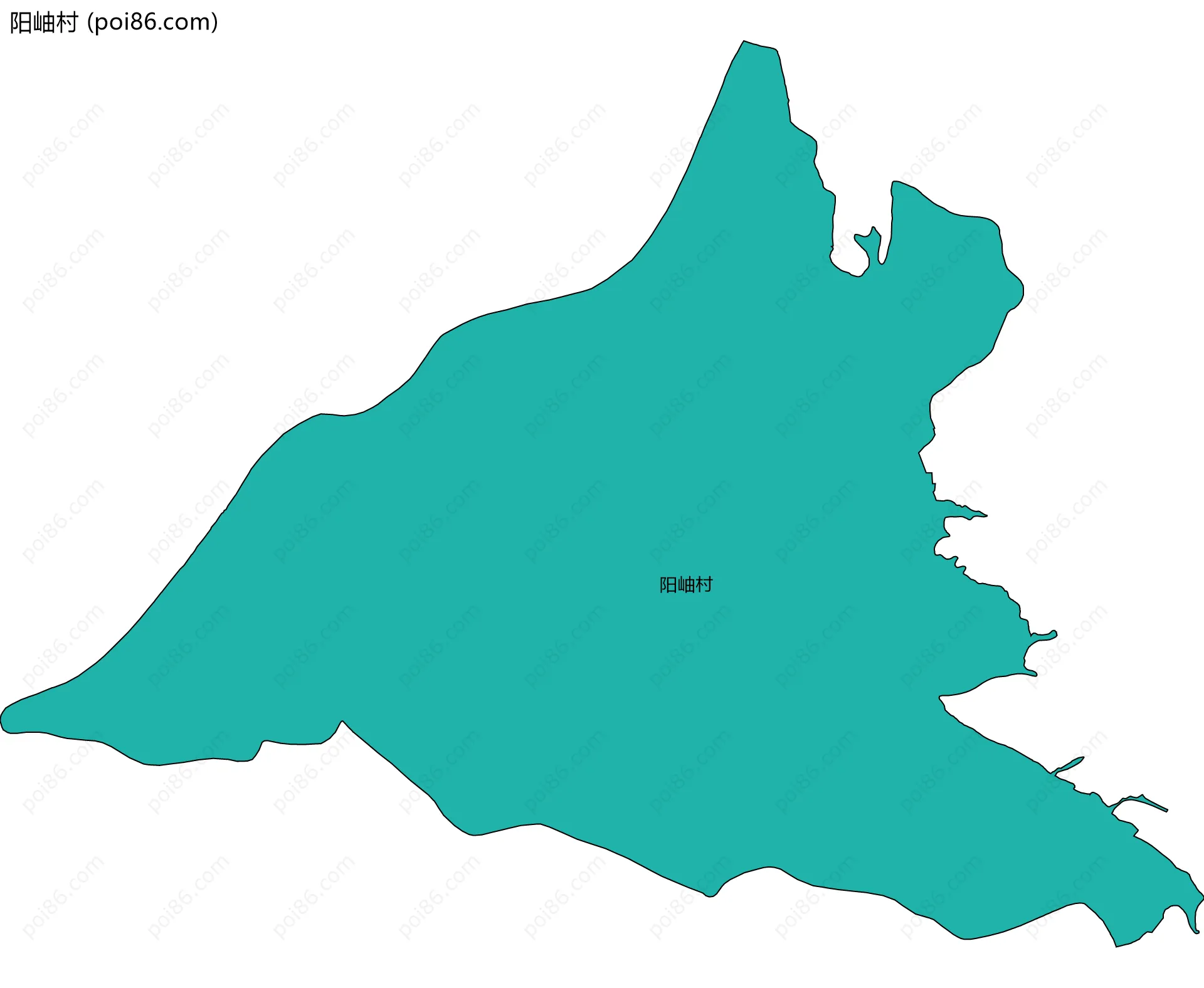 阳岫村边界地图