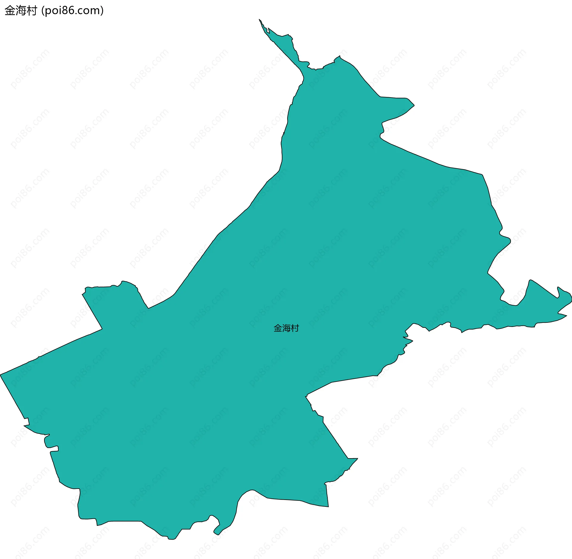 金海村边界地图