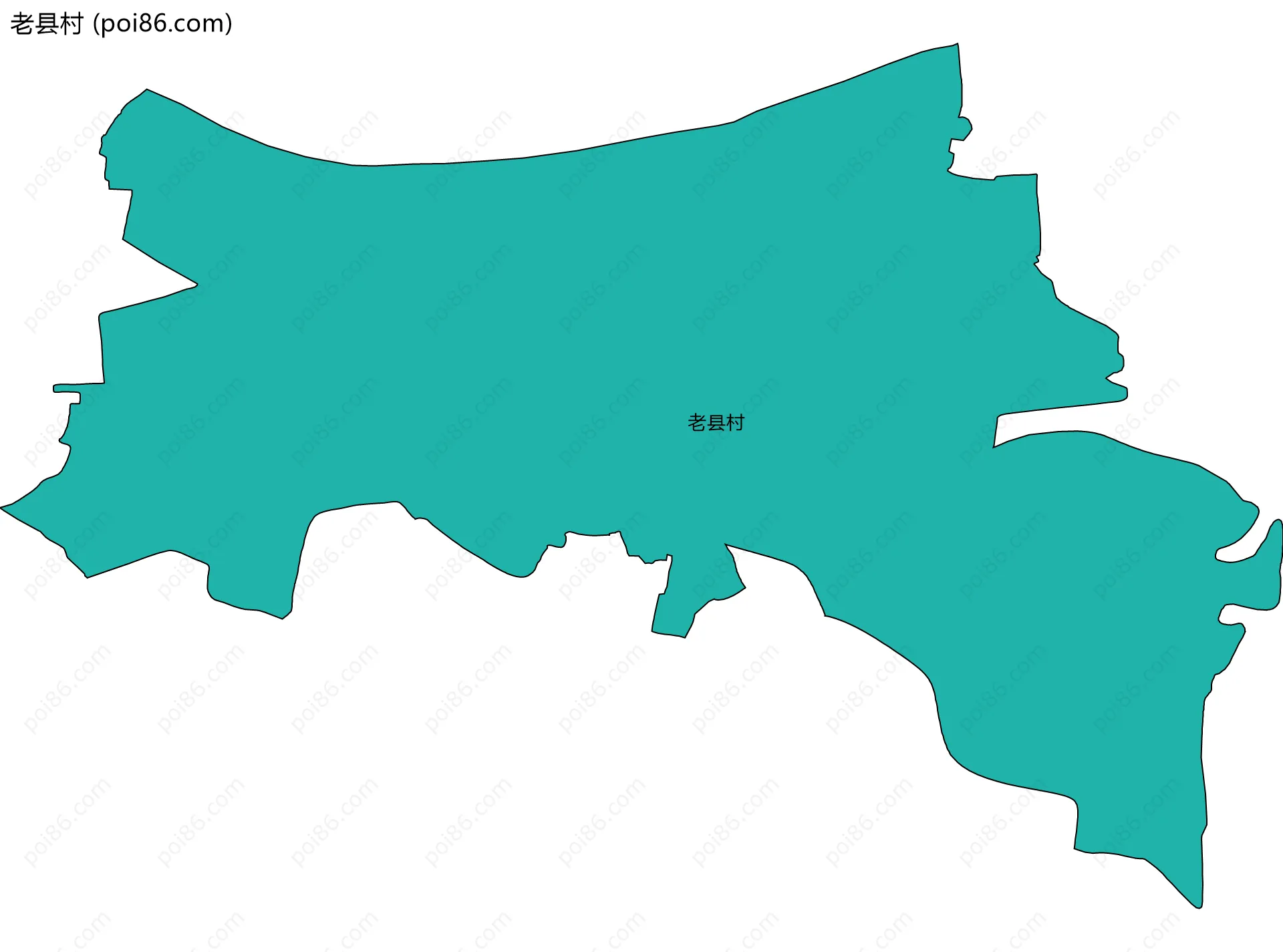 老县村边界地图