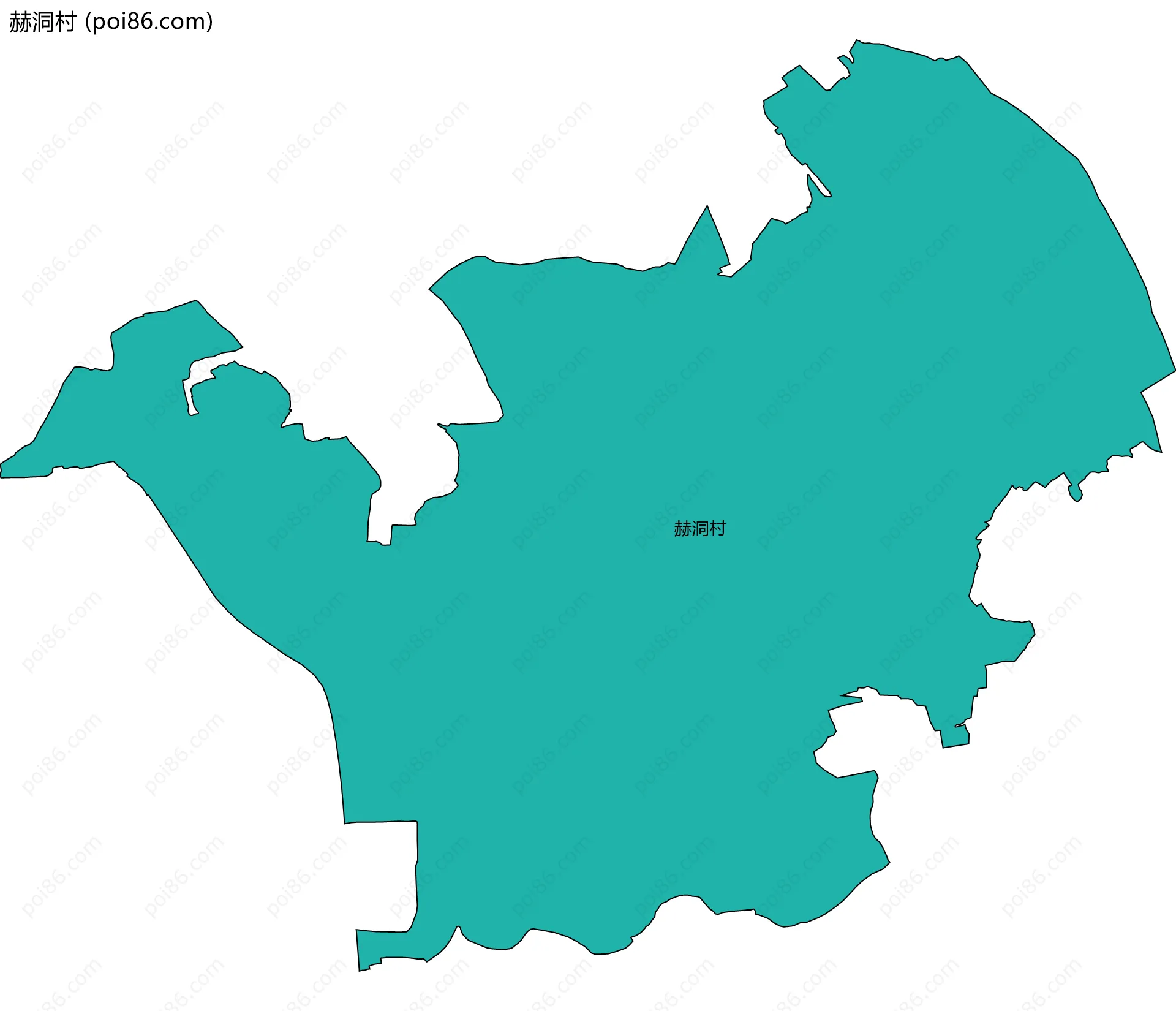 赫洞村边界地图