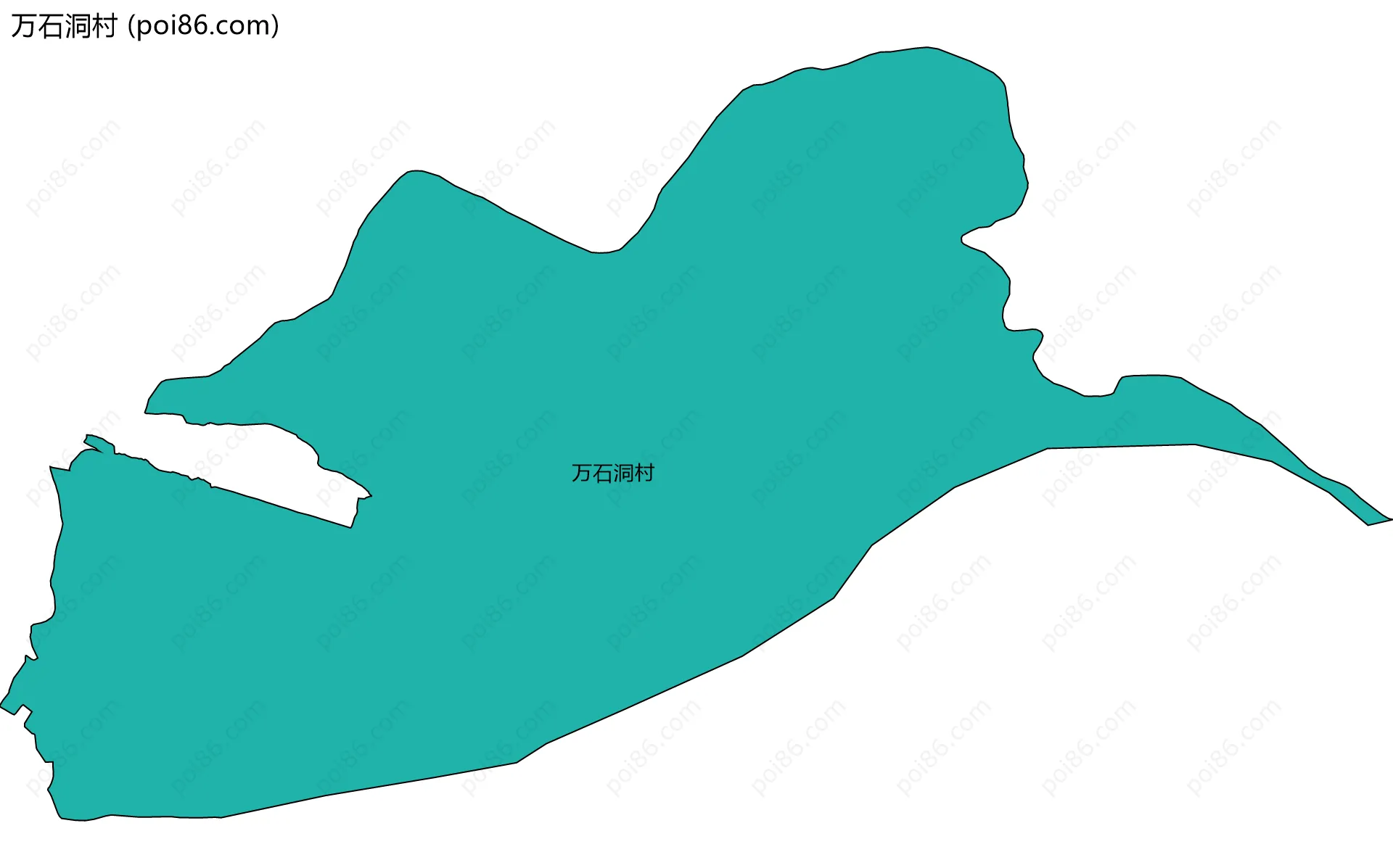 万石洞村边界地图