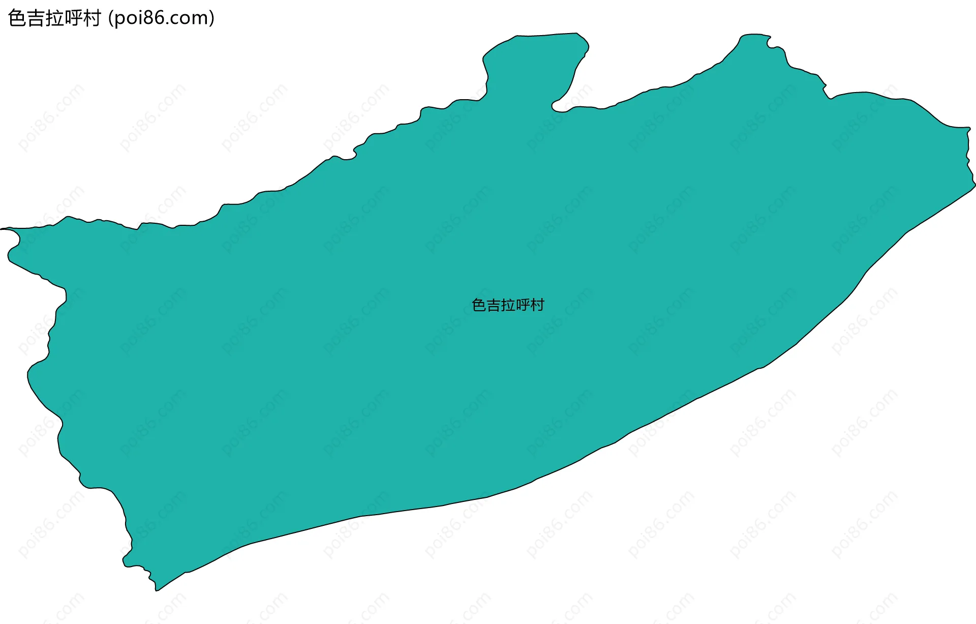色吉拉呼村边界地图