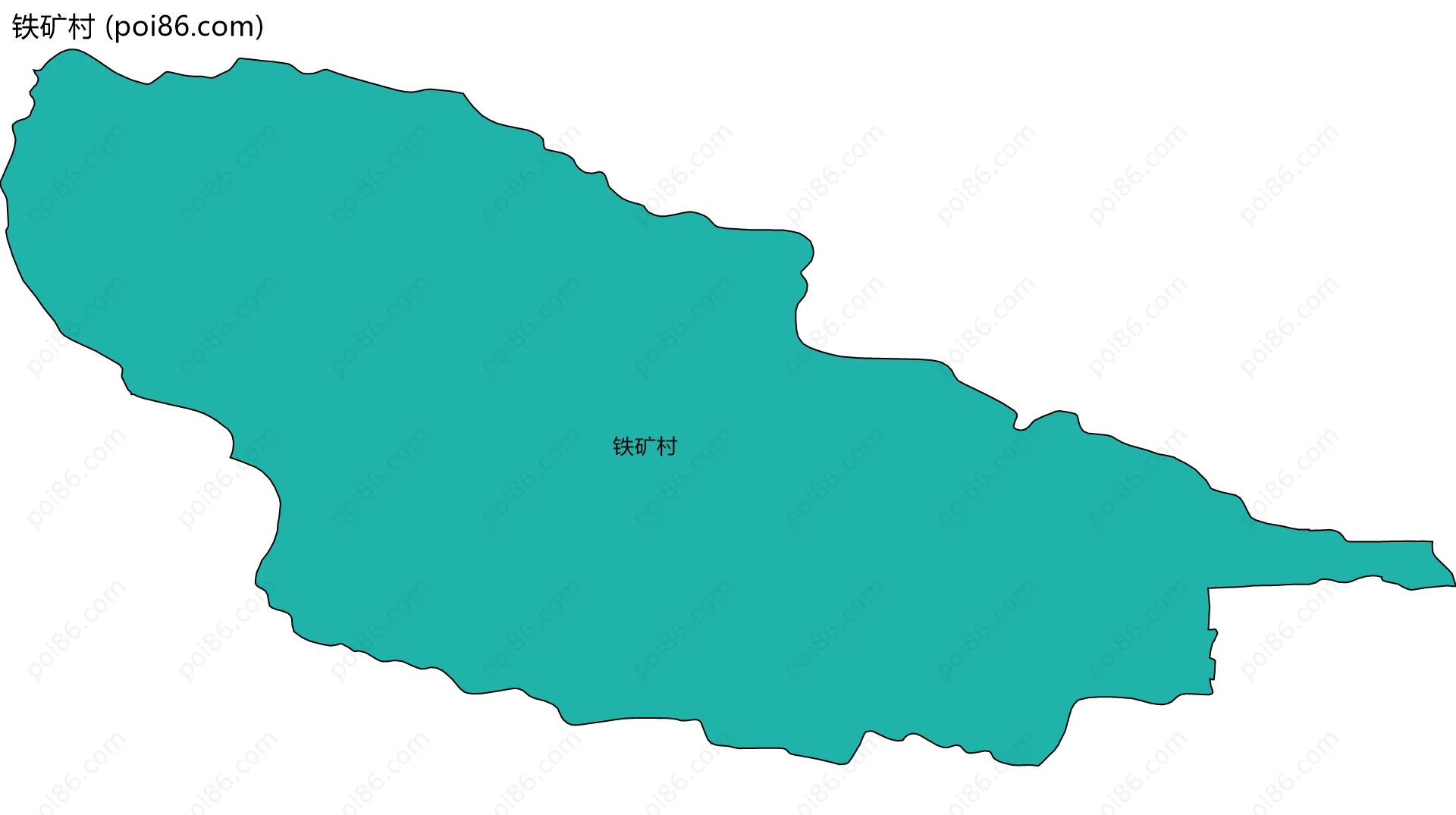 铁矿村边界地图