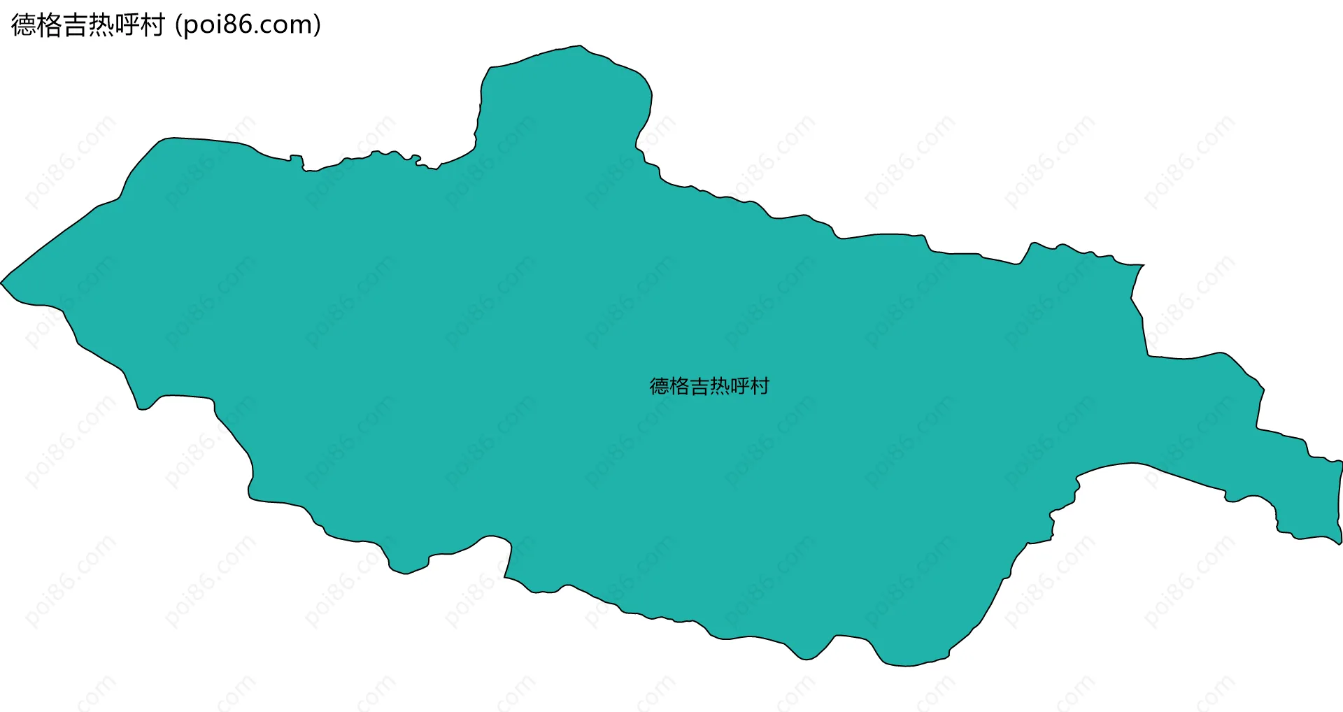 德格吉热呼村边界地图