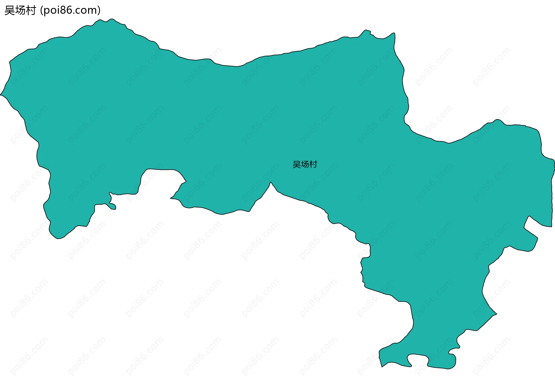 吴场村边界地图