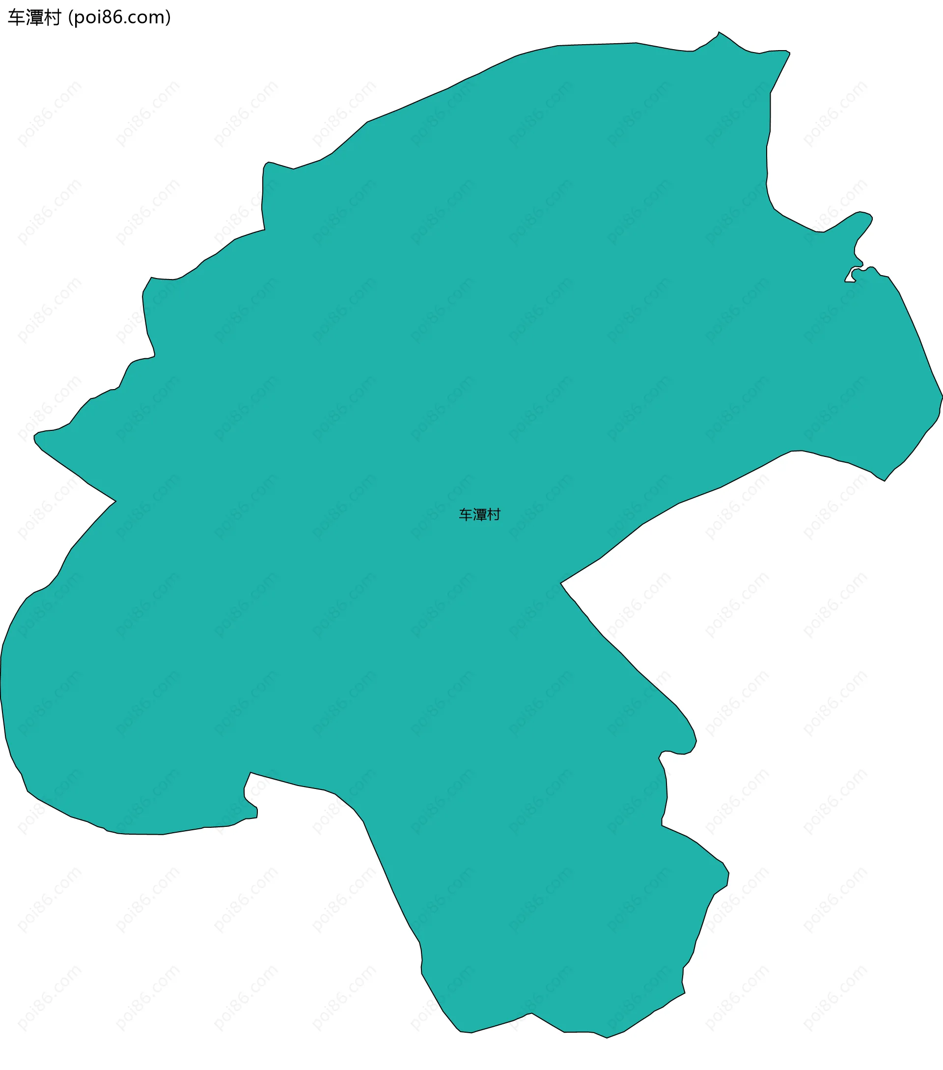 车潭村边界地图