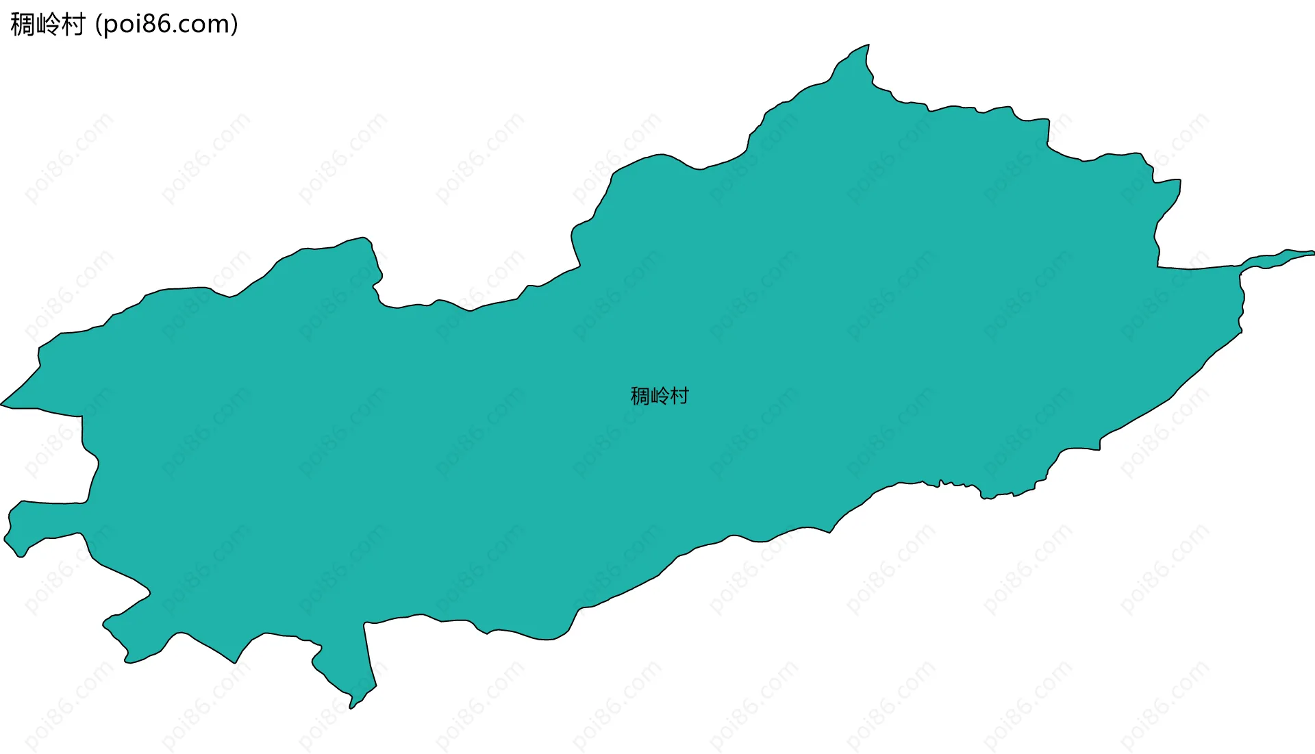 稠岭村边界地图